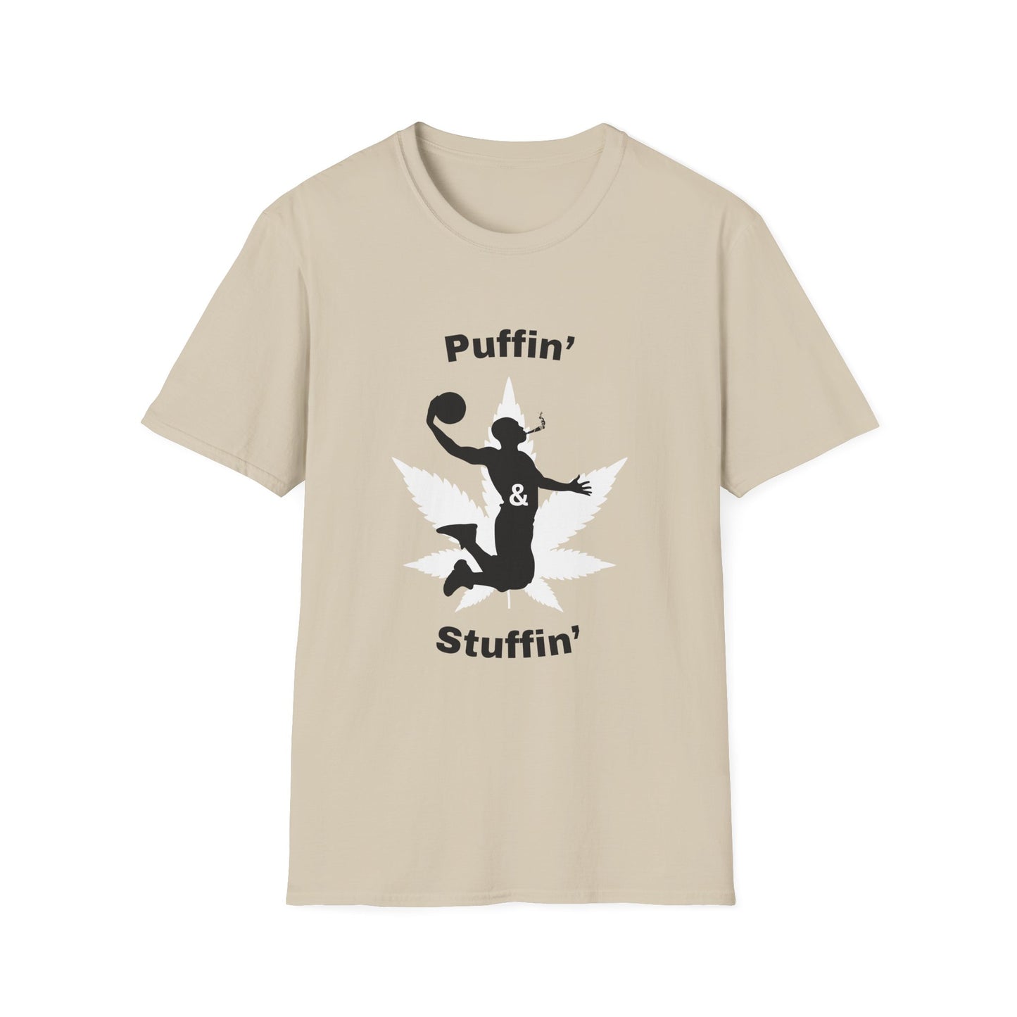 Funny puffin & stuffin Unisex Basketball Shirt