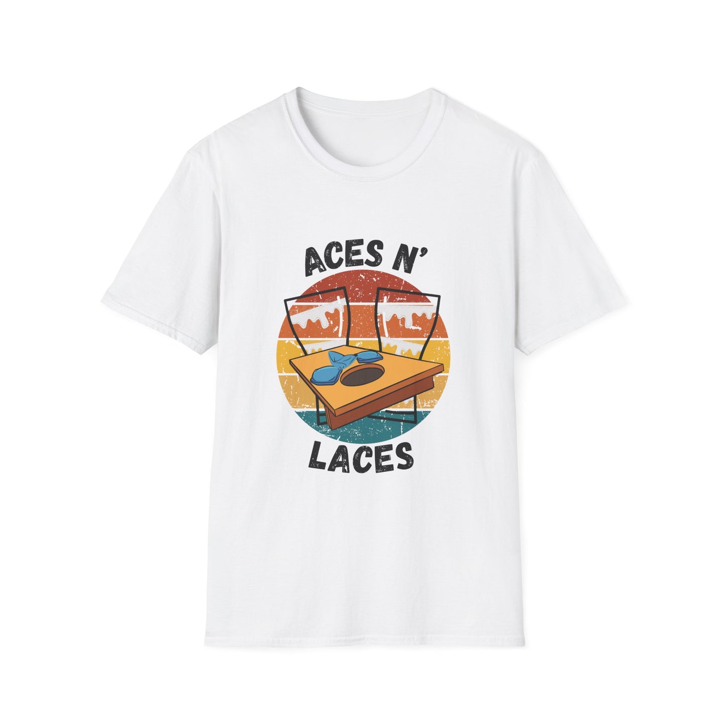 Funny aces n laces Unisex Cornhole Shirt