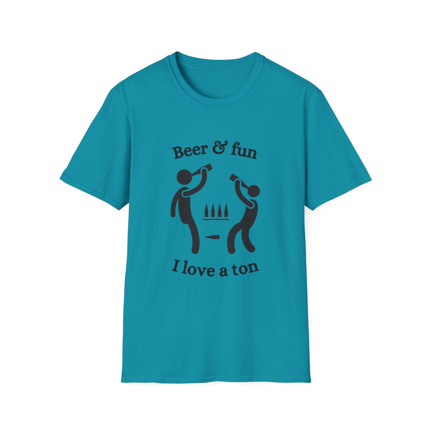 Funny beer & fun I love a ton Unisex Shirt