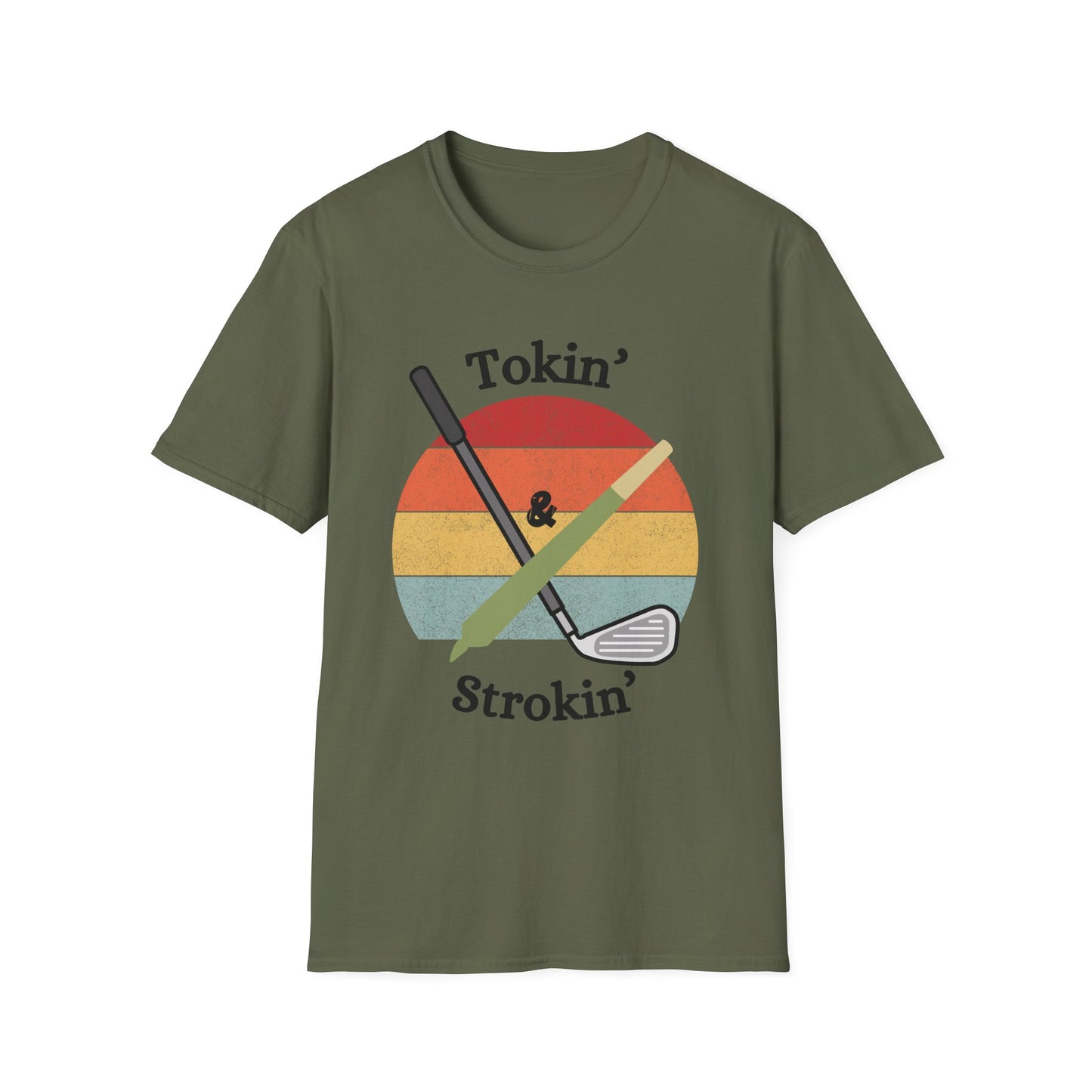 Funny tokin & strokin Unisex Golf Shirt