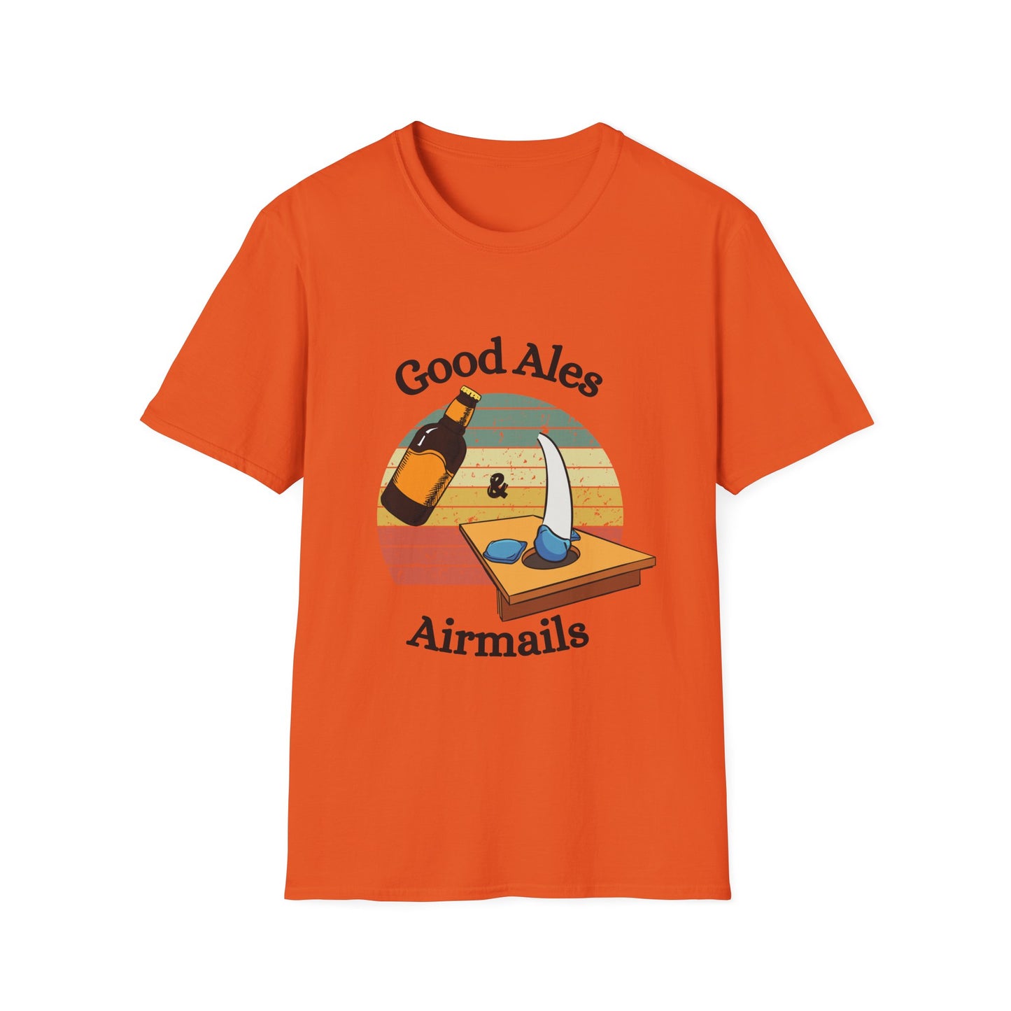 Funny good ales and airmails Unisex Cornhole Shirt