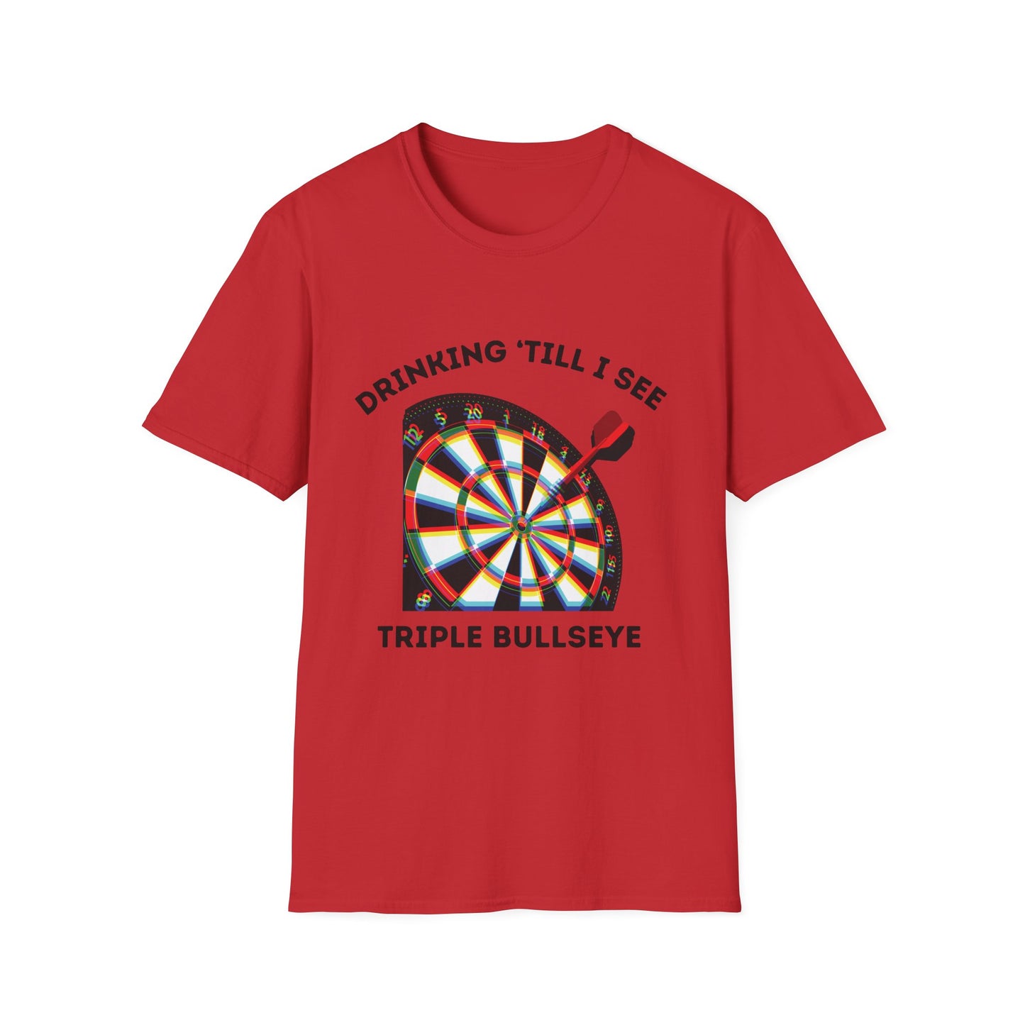 Funny drinking till I see triple bullseye Unisex Darts Shirt