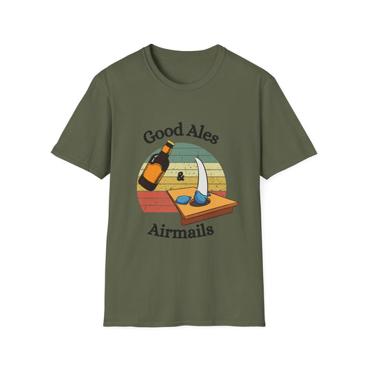 Funny good ales and airmails Unisex Cornhole Shirt