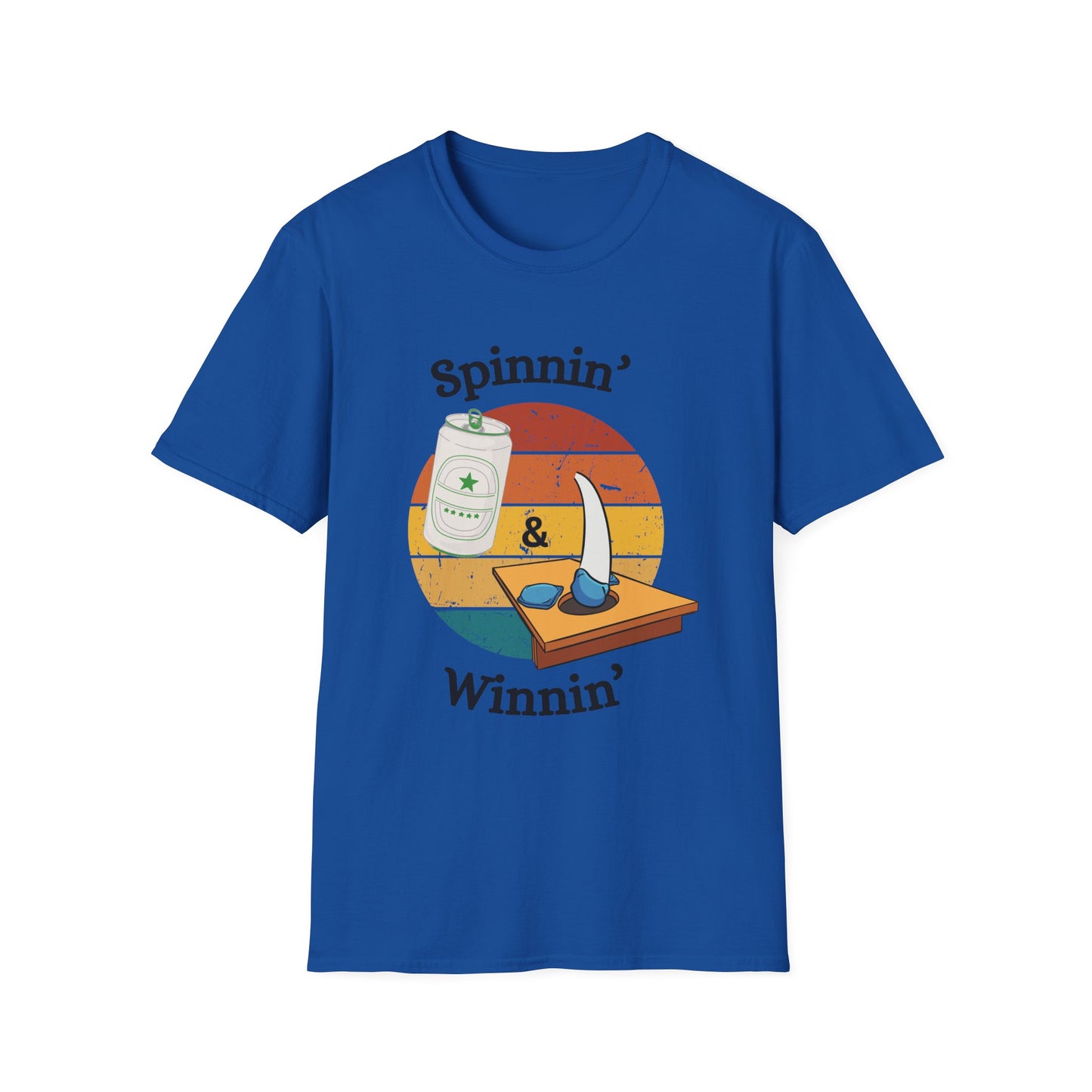 Funny spinnin & winnin Unisex Cornhole Shirt