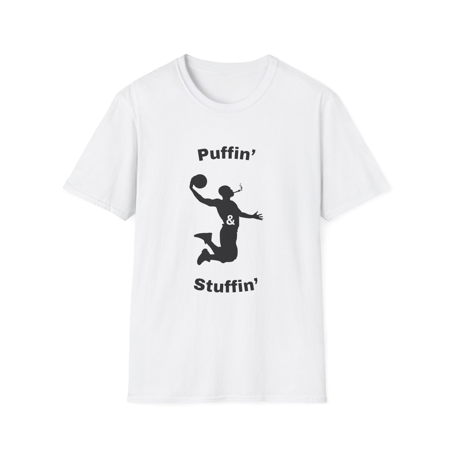 Funny puffin & stuffin Unisex Basketball Shirt