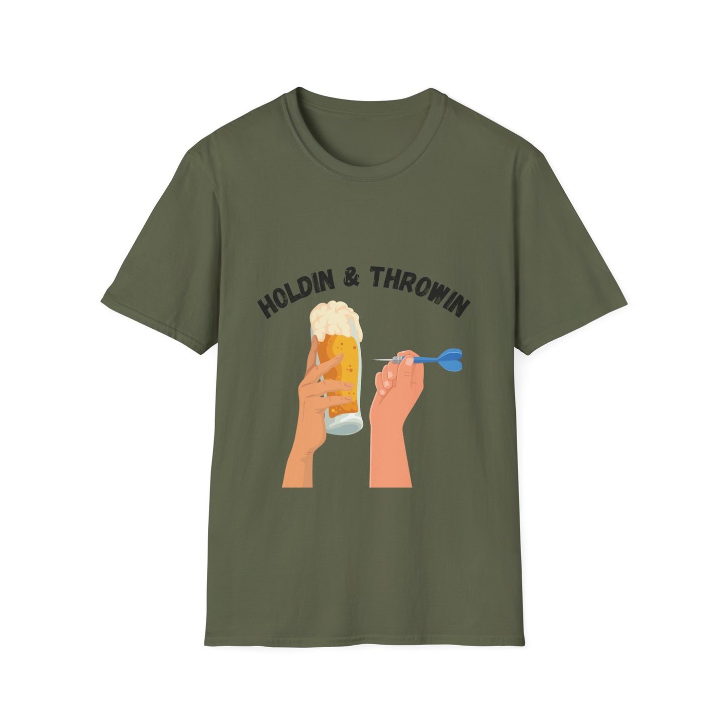 Funny holdin & throwin Unisex Darts Shirt