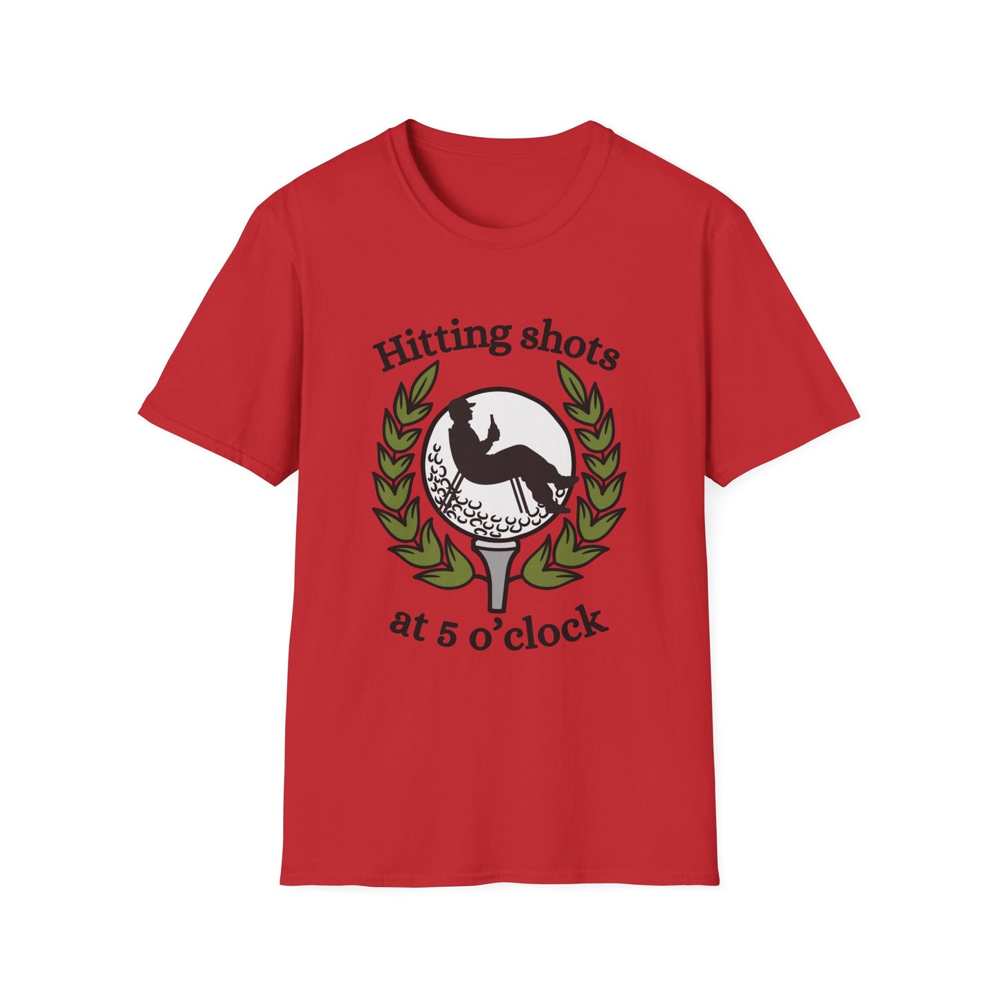 Funny hitting shots at 5 o'clock Unisex Golf Shirt