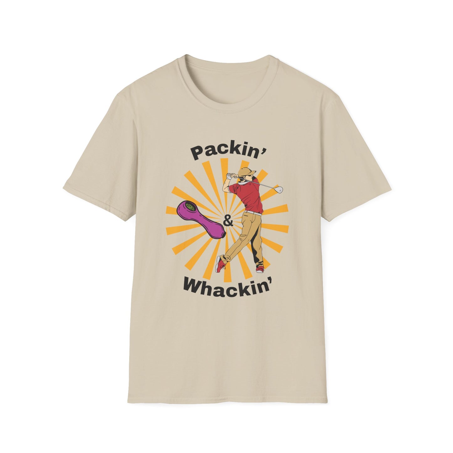 Funny packin & whackin Unisex Golf Shirt