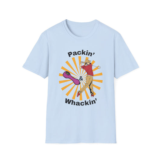 Funny packin & whackin Unisex Golf Shirt