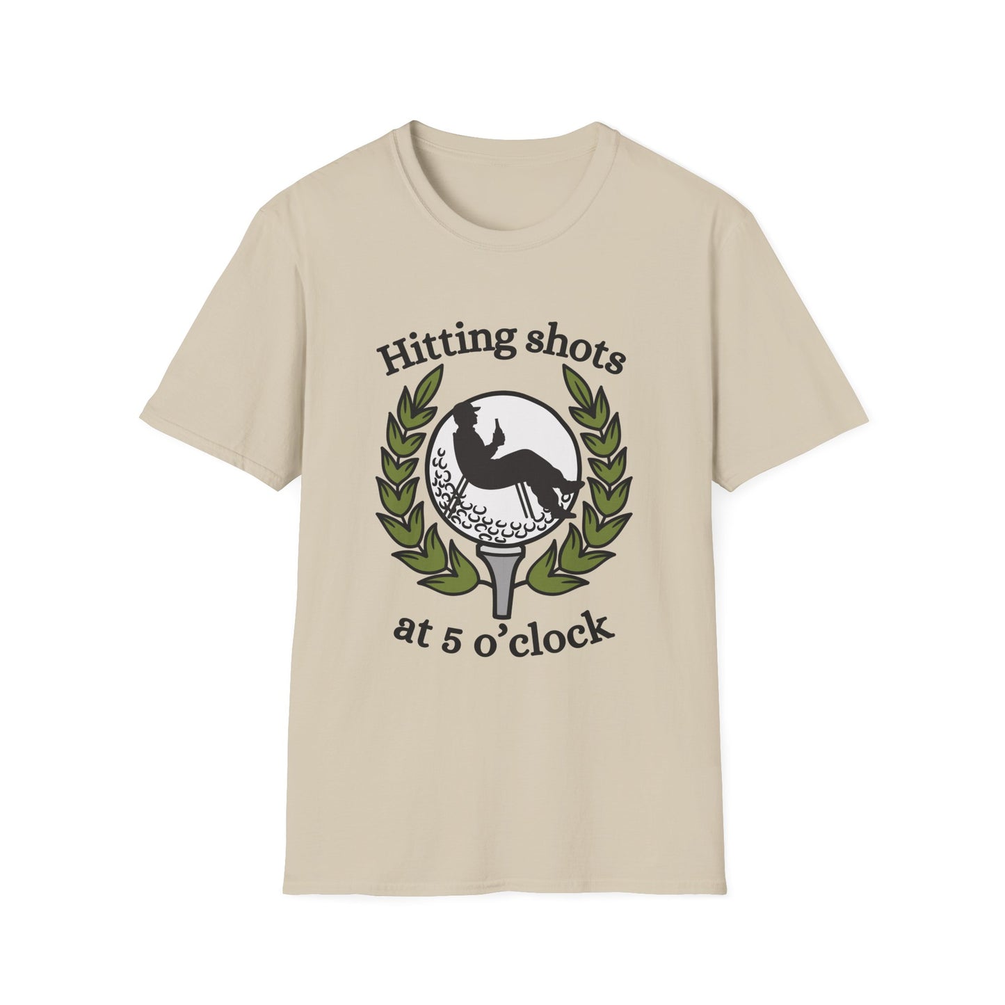 Funny hitting shots at 5 o'clock Unisex Golf Shirt