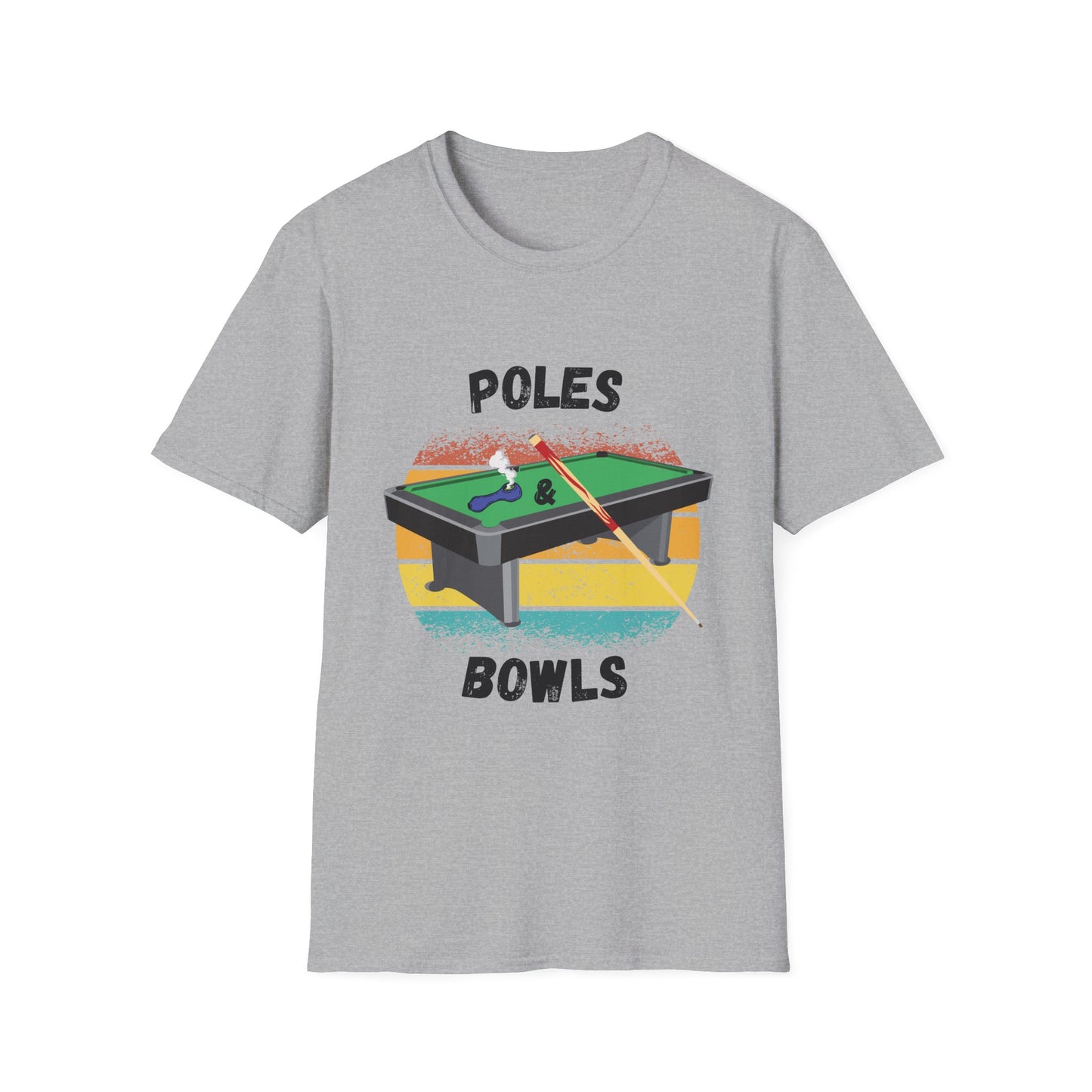 Funny poles & bowls Unisex Billiards/Pool Shirt