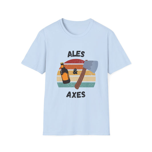 Funny ales & axes Unisex Axe throwing Shirt