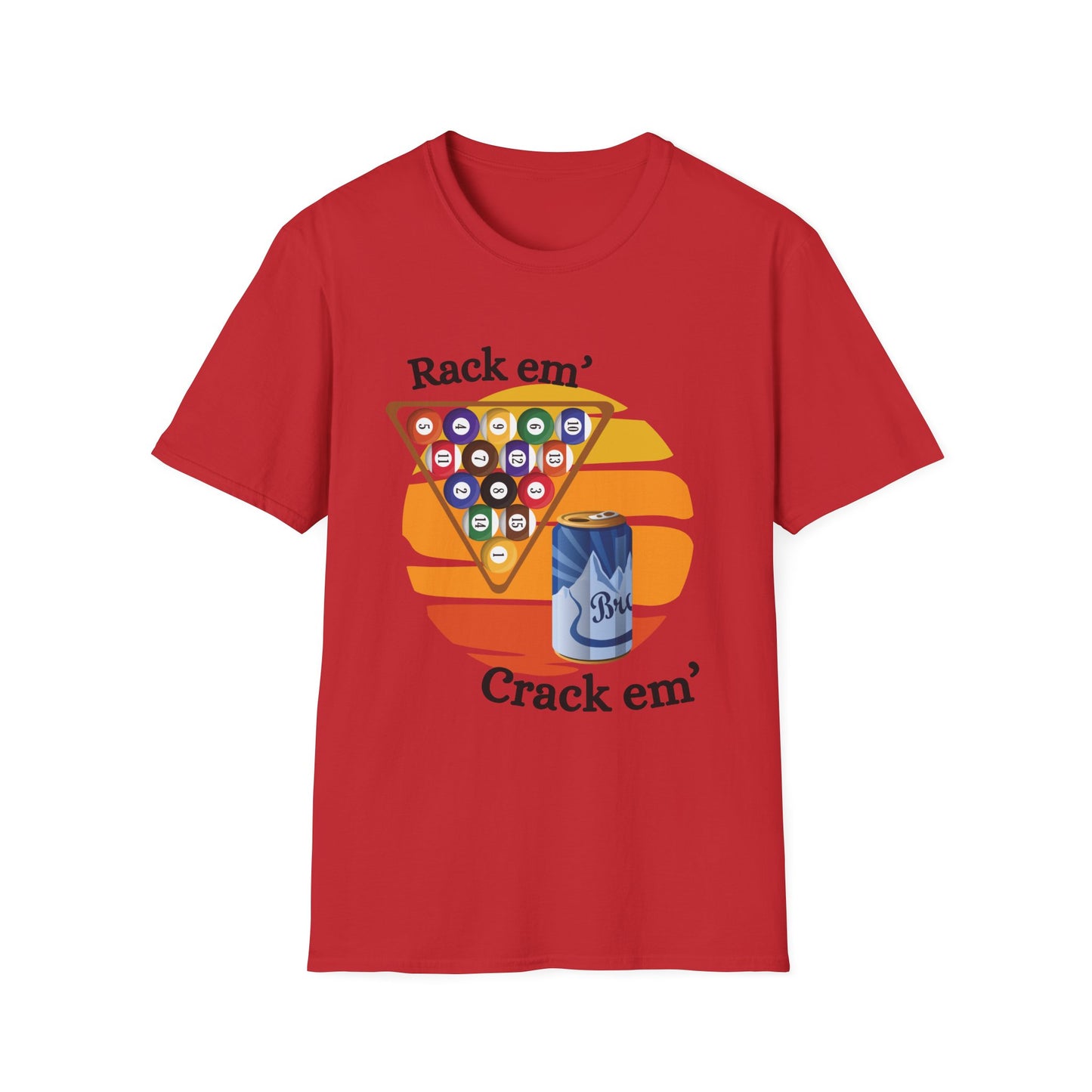 Funny rack em & crack em Unisex Billiards/Pool Shirt