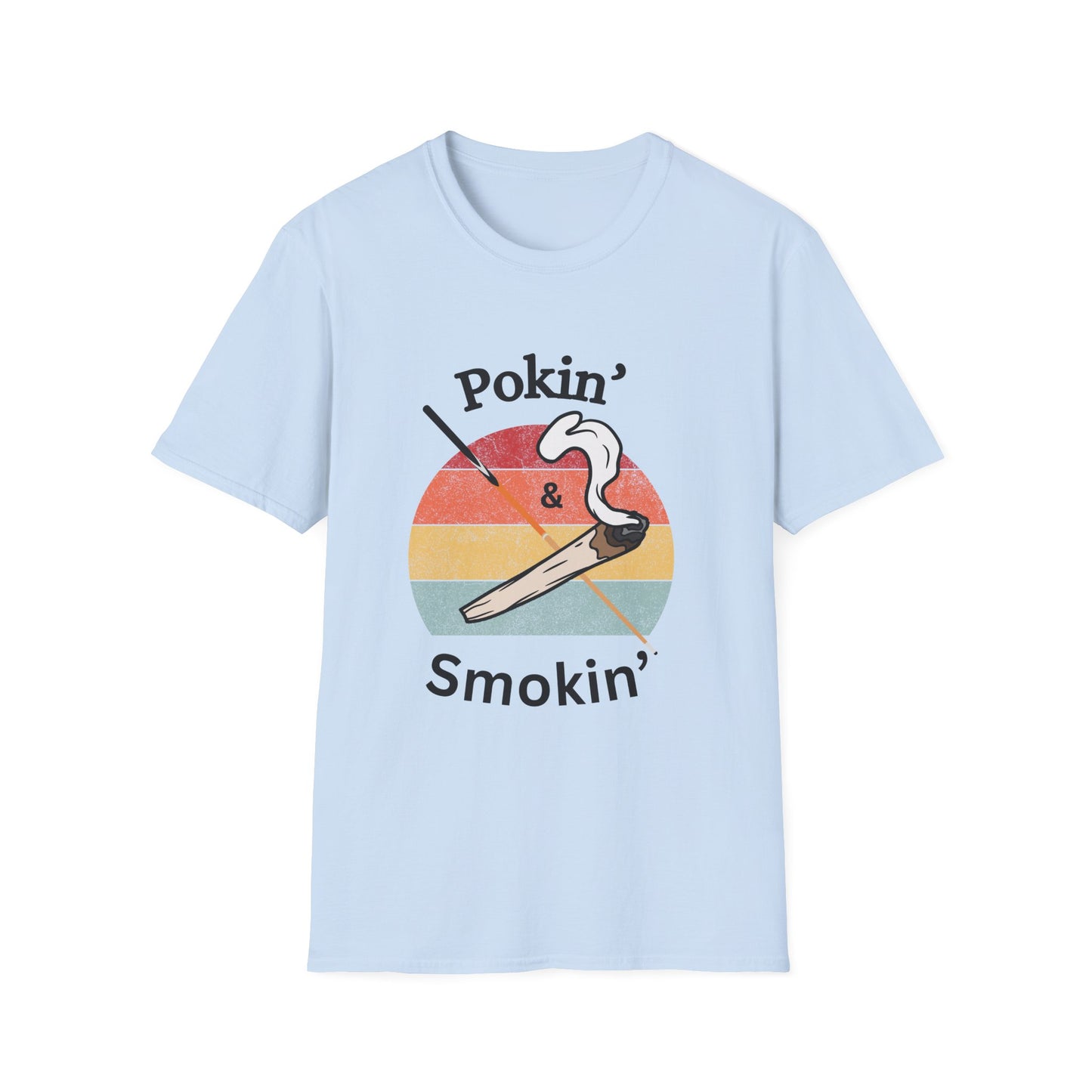 Funny pokin & smokin Unisex Biliiards/Pool Shirt