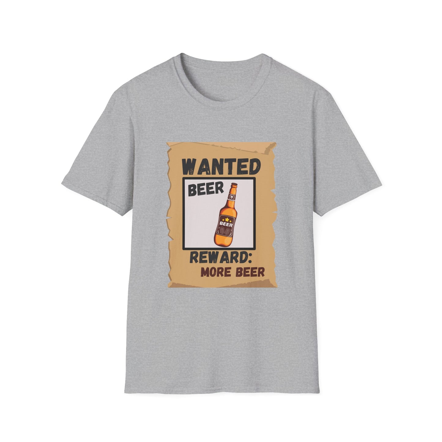 Funny beer wanted poster Unisex Shirt