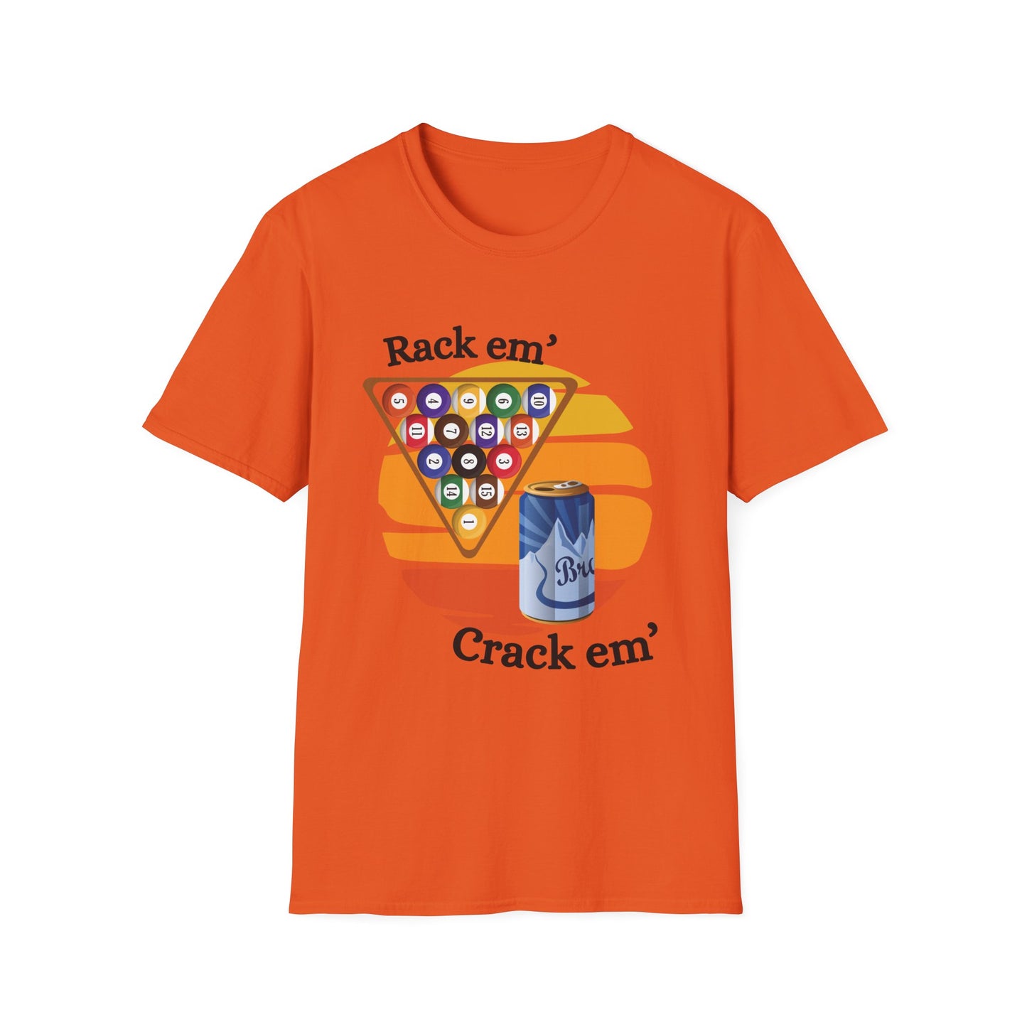 Funny rack em & crack em Unisex Billiards/Pool Shirt