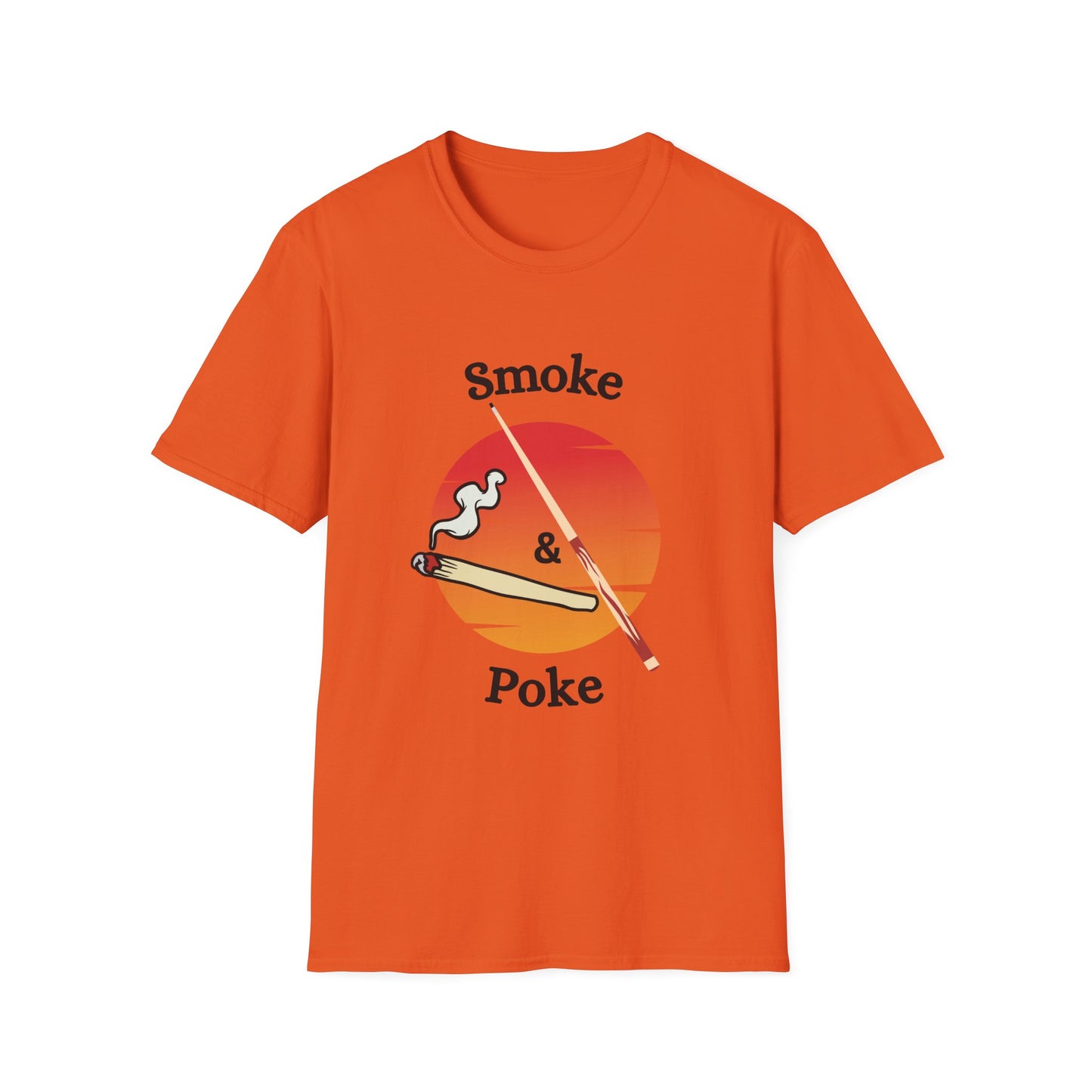 Funny smoke & poke Unisex Billiards/Pool Shirt