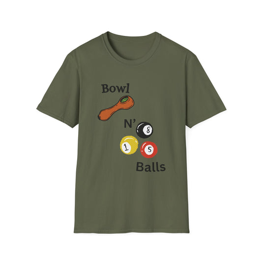 Funny bowl n balls Unisex Billiards Shirt