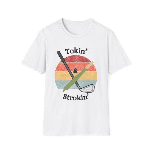 Funny tokin & strokin Unisex Golf Shirt