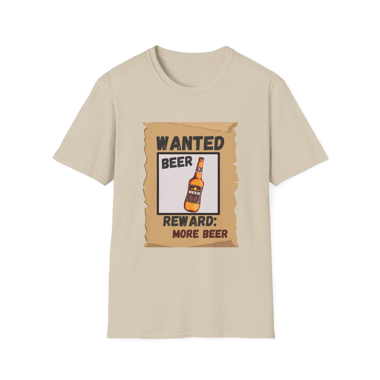 Funny beer wanted poster Unisex Shirt