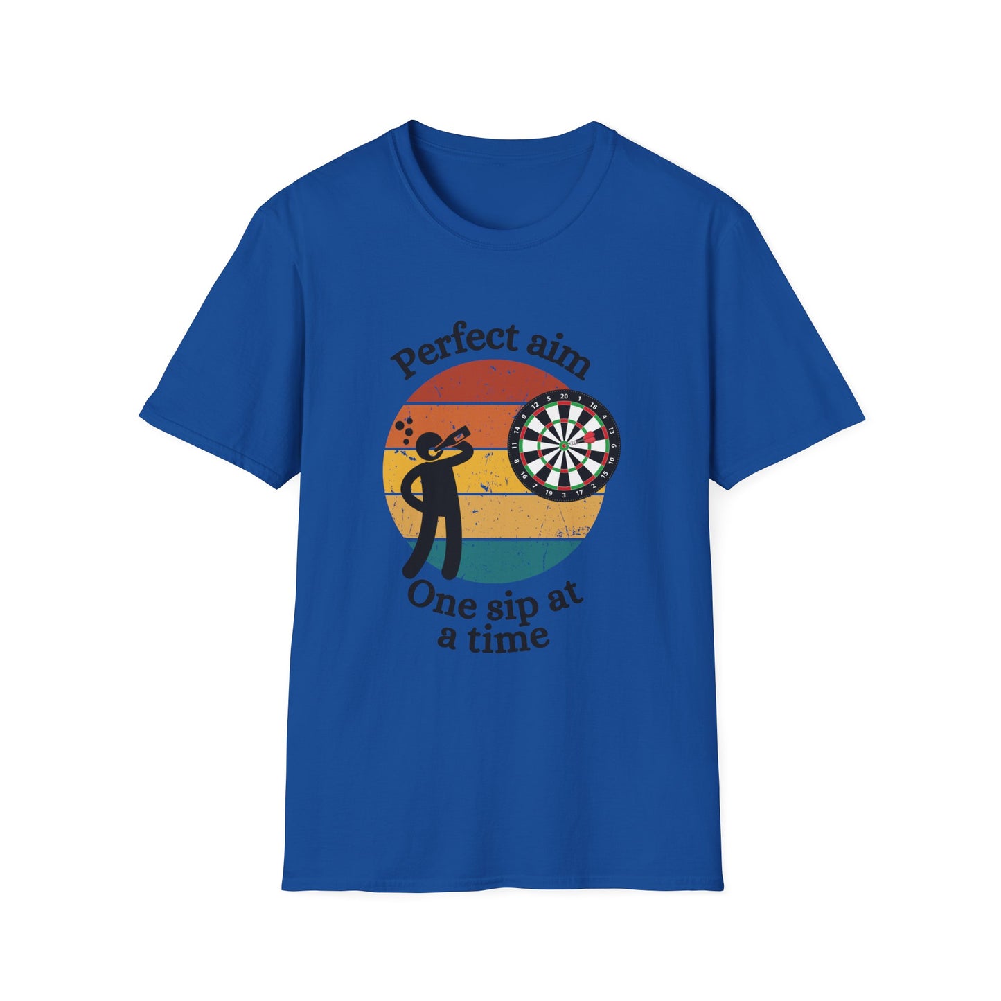 Funny perfect aim one sip at a time Unisex Darts Shirt