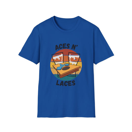 Funny aces n laces Unisex Cornhole Shirt