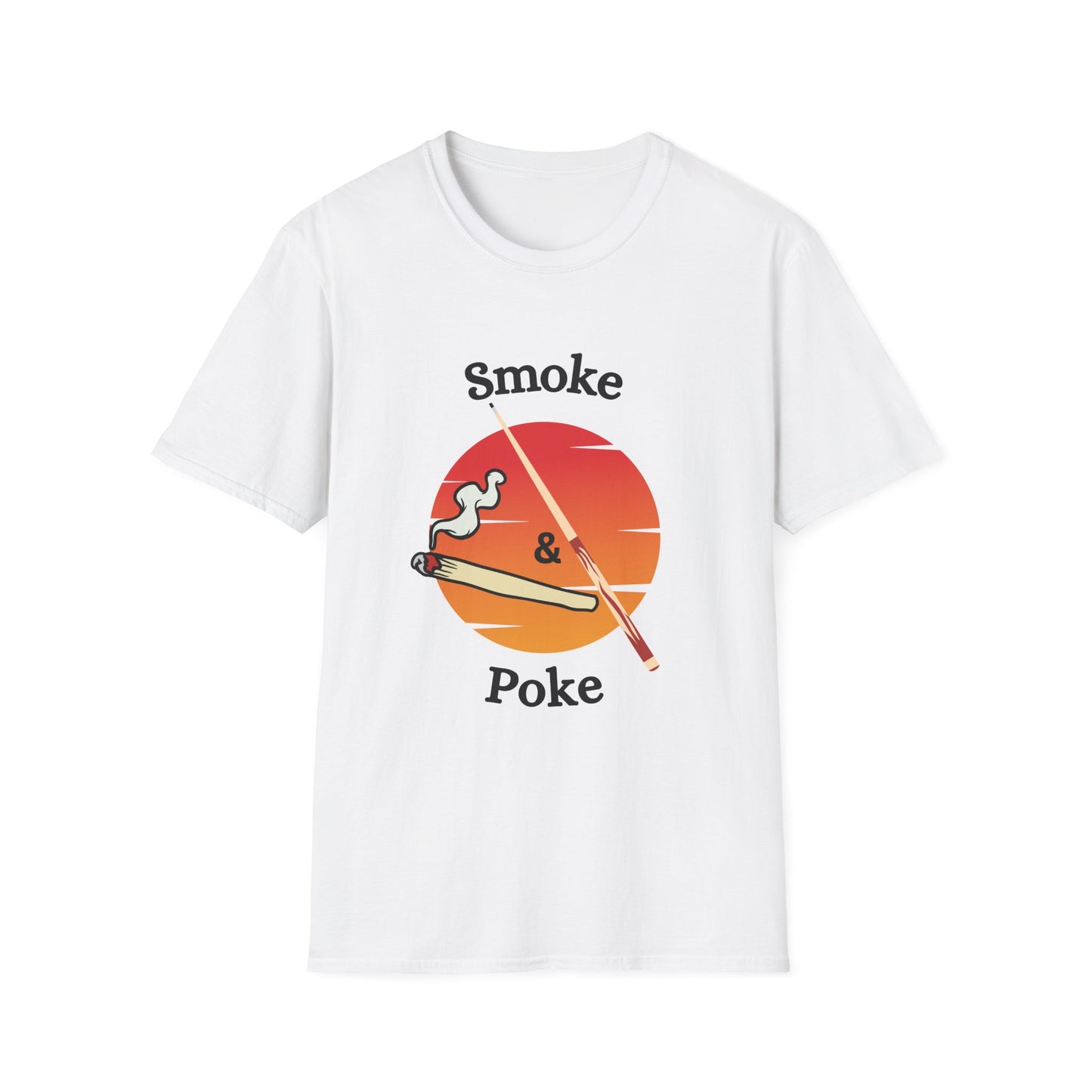 Funny smoke & poke Unisex Billiards/Pool Shirt