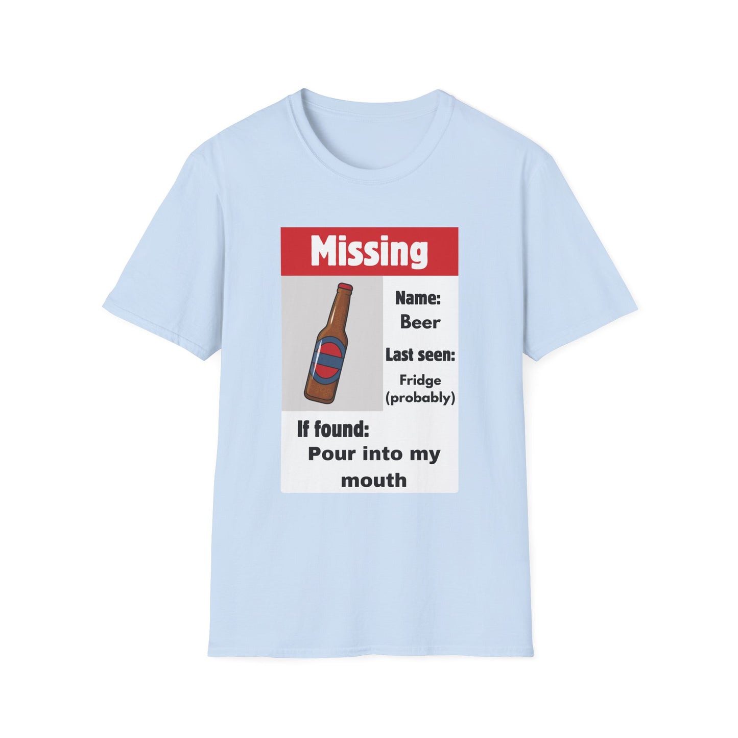 Funny beer wanted Unisex Shirt