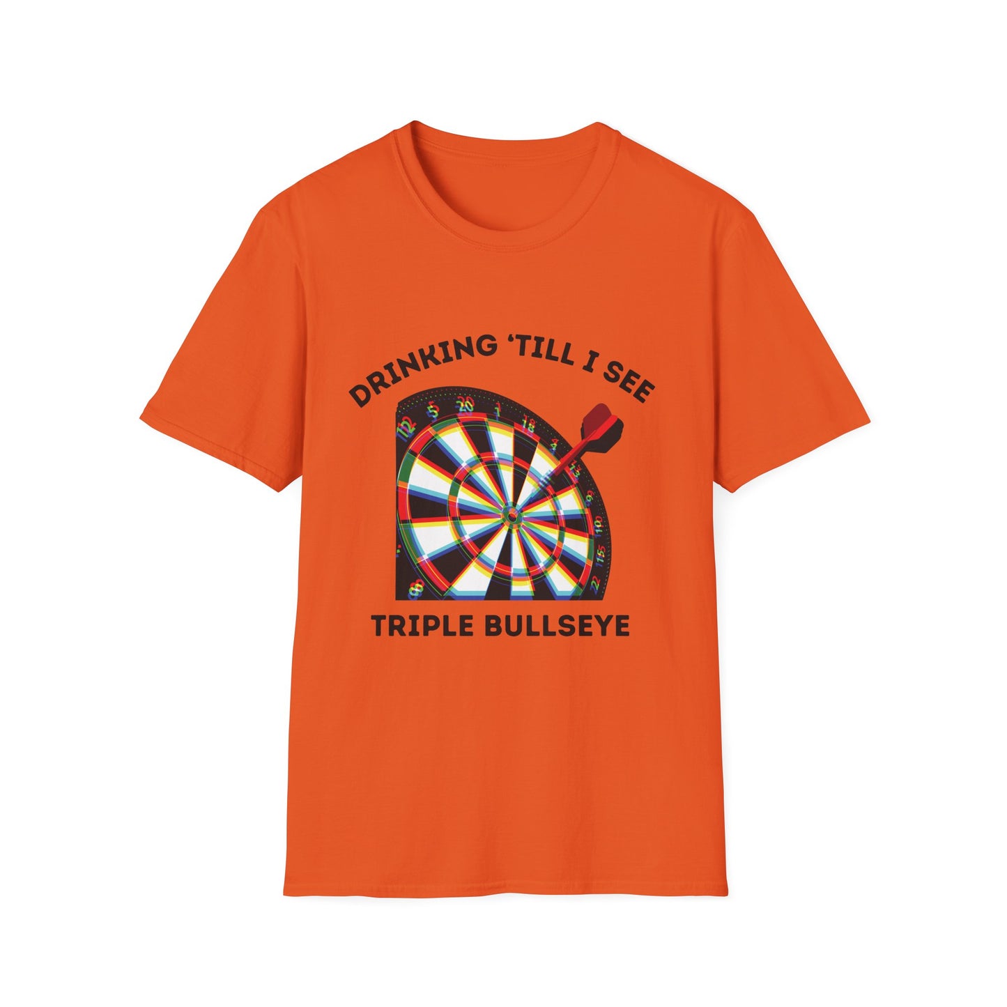 Funny drinking till I see triple bullseye Unisex Darts Shirt