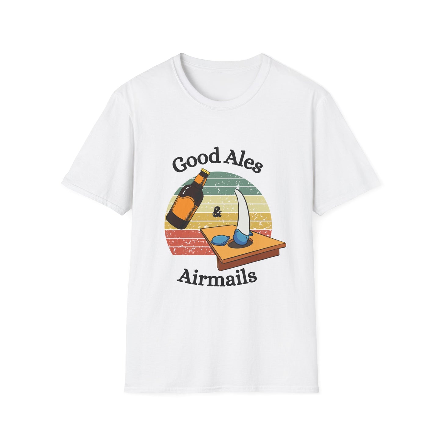 Funny good ales and airmails Unisex Cornhole Shirt