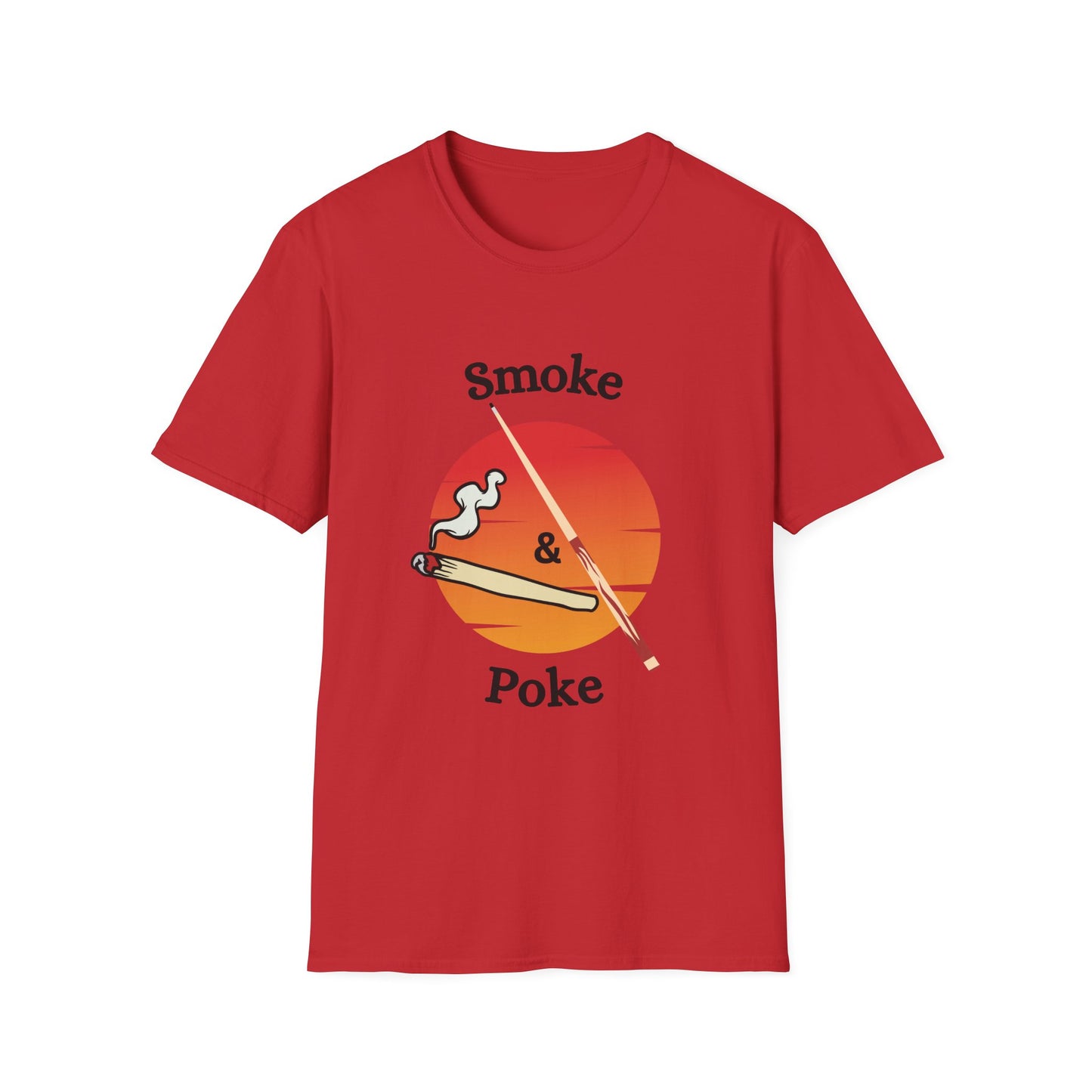 Funny smoke & poke Unisex Billiards/Pool Shirt