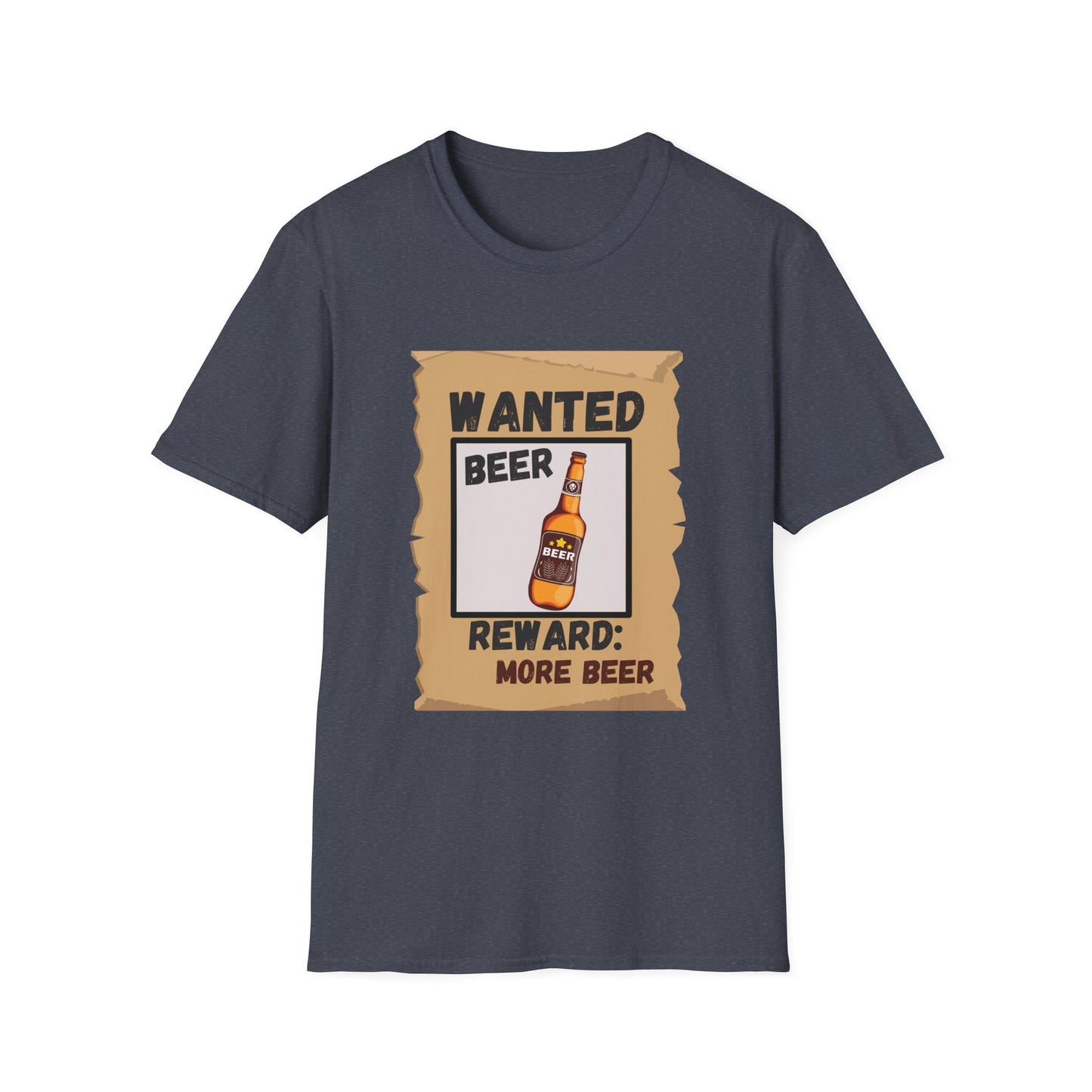 Funny beer wanted poster Unisex Shirt