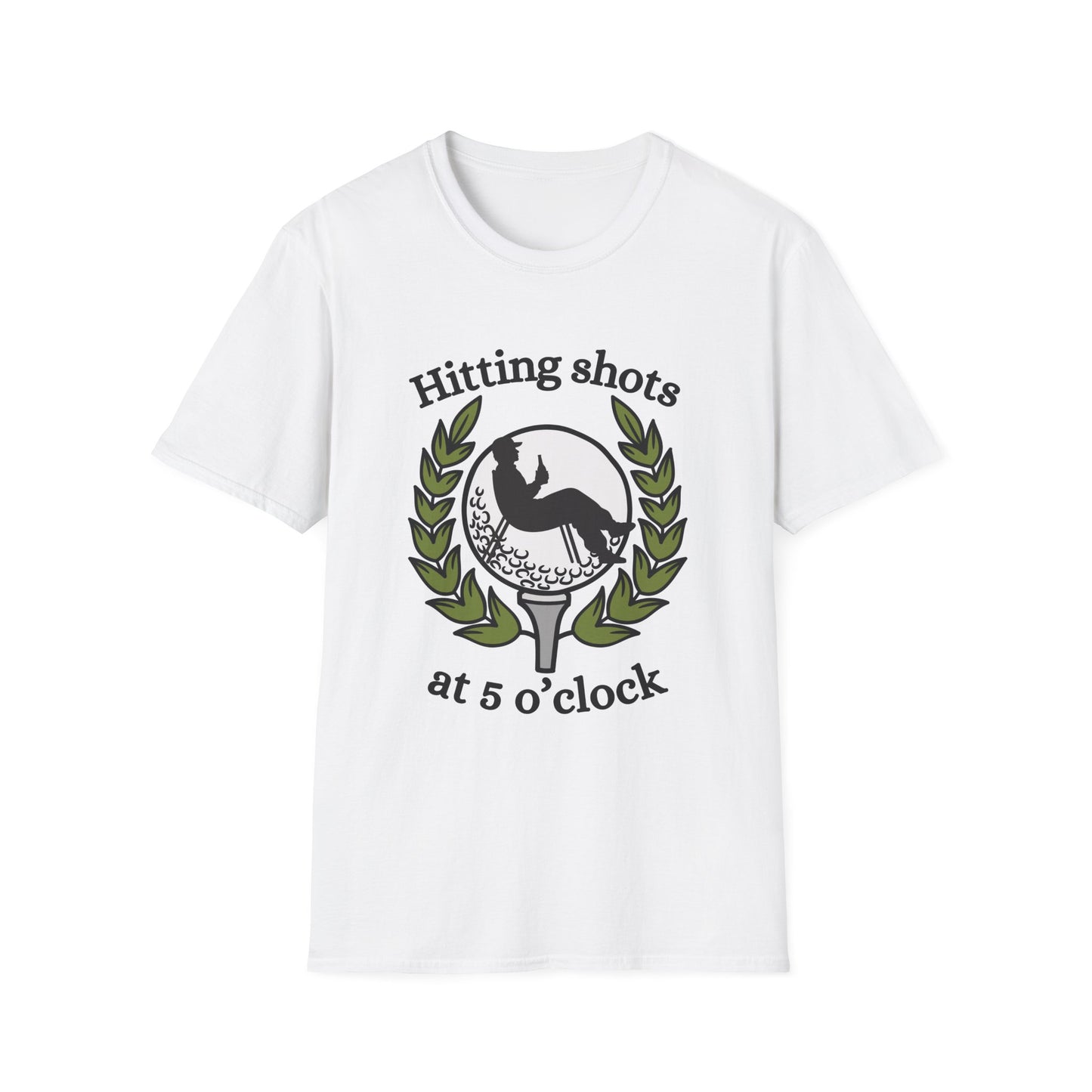 Funny hitting shots at 5 o'clock Unisex Golf Shirt