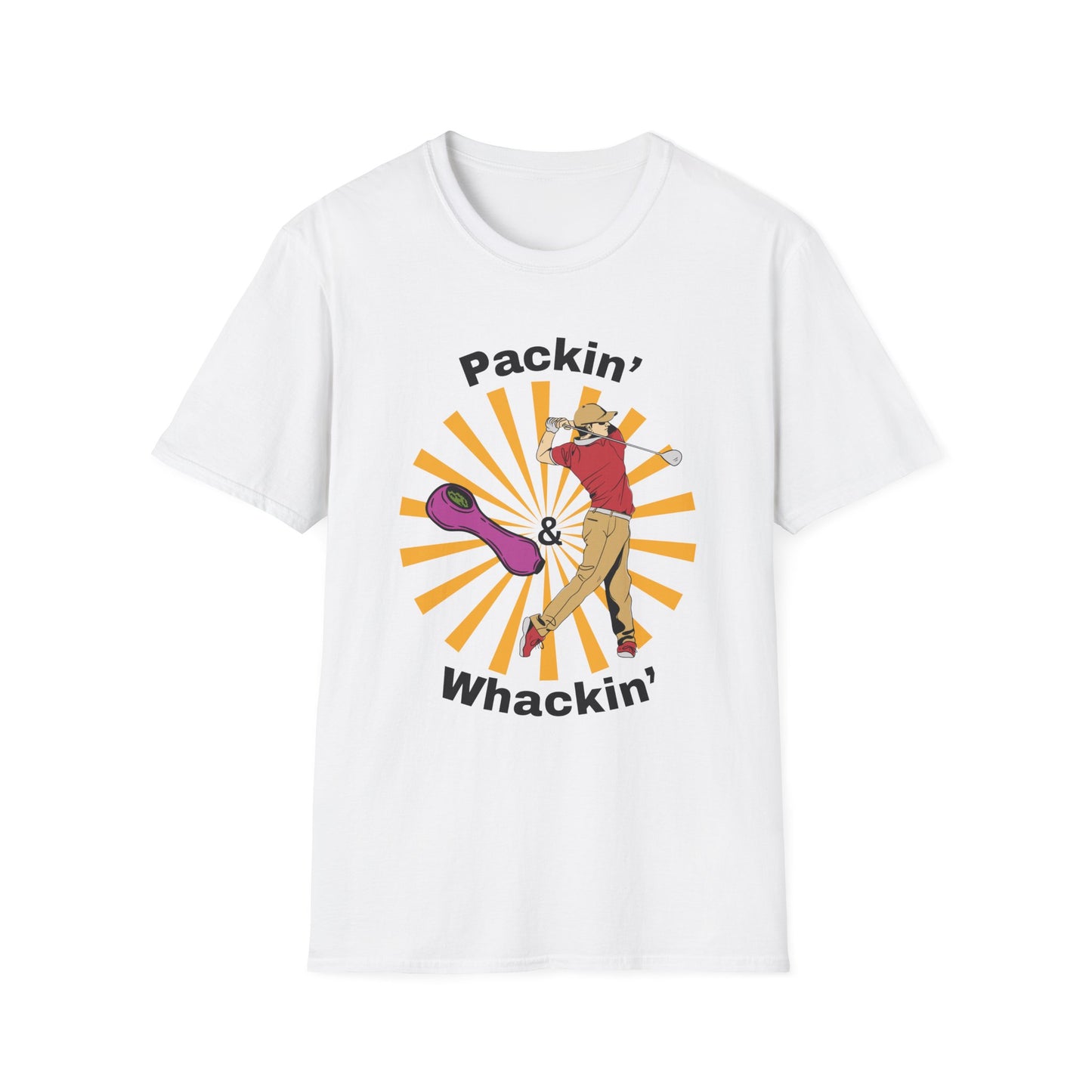 Funny packin & whackin Unisex Golf Shirt