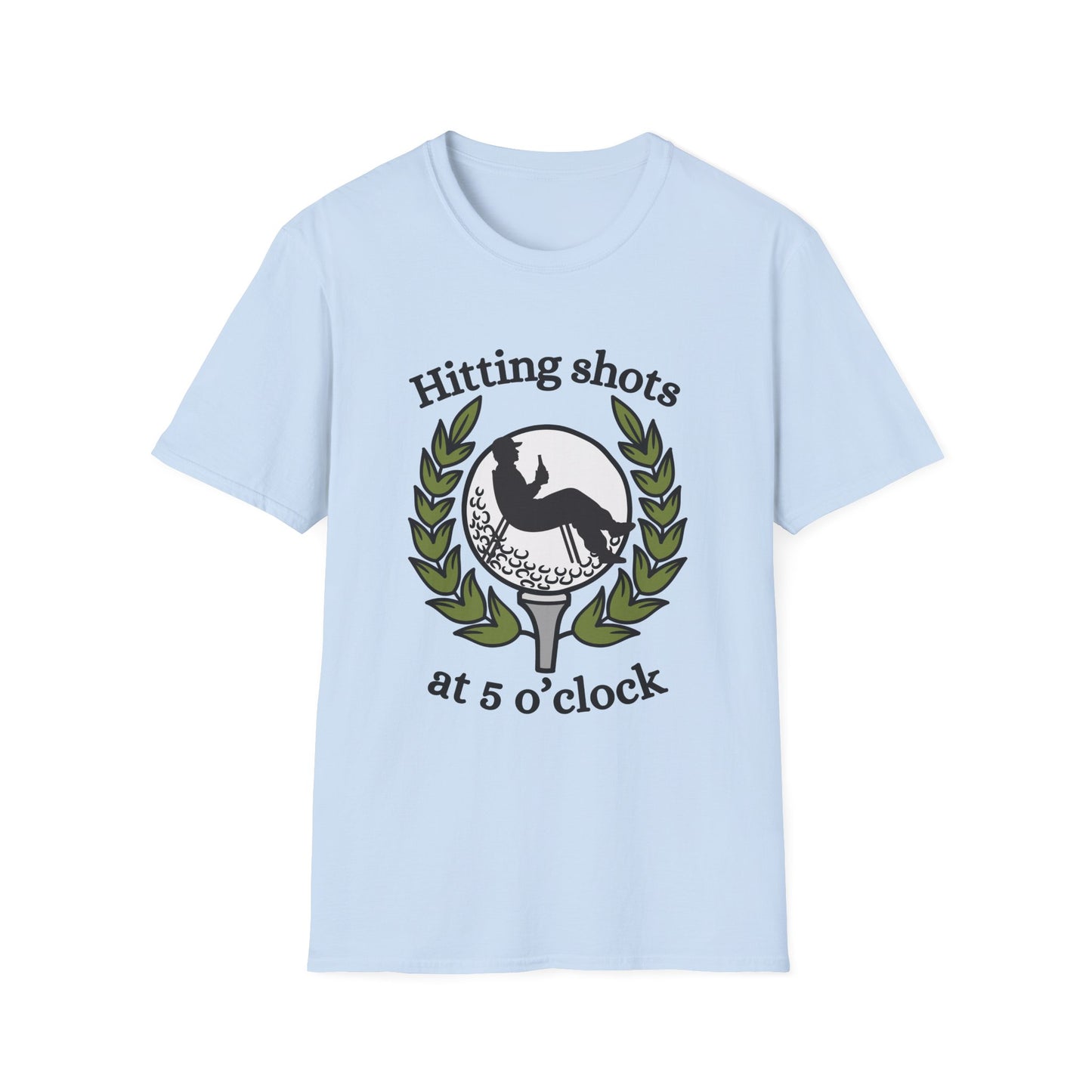 Funny hitting shots at 5 o'clock Unisex Golf Shirt