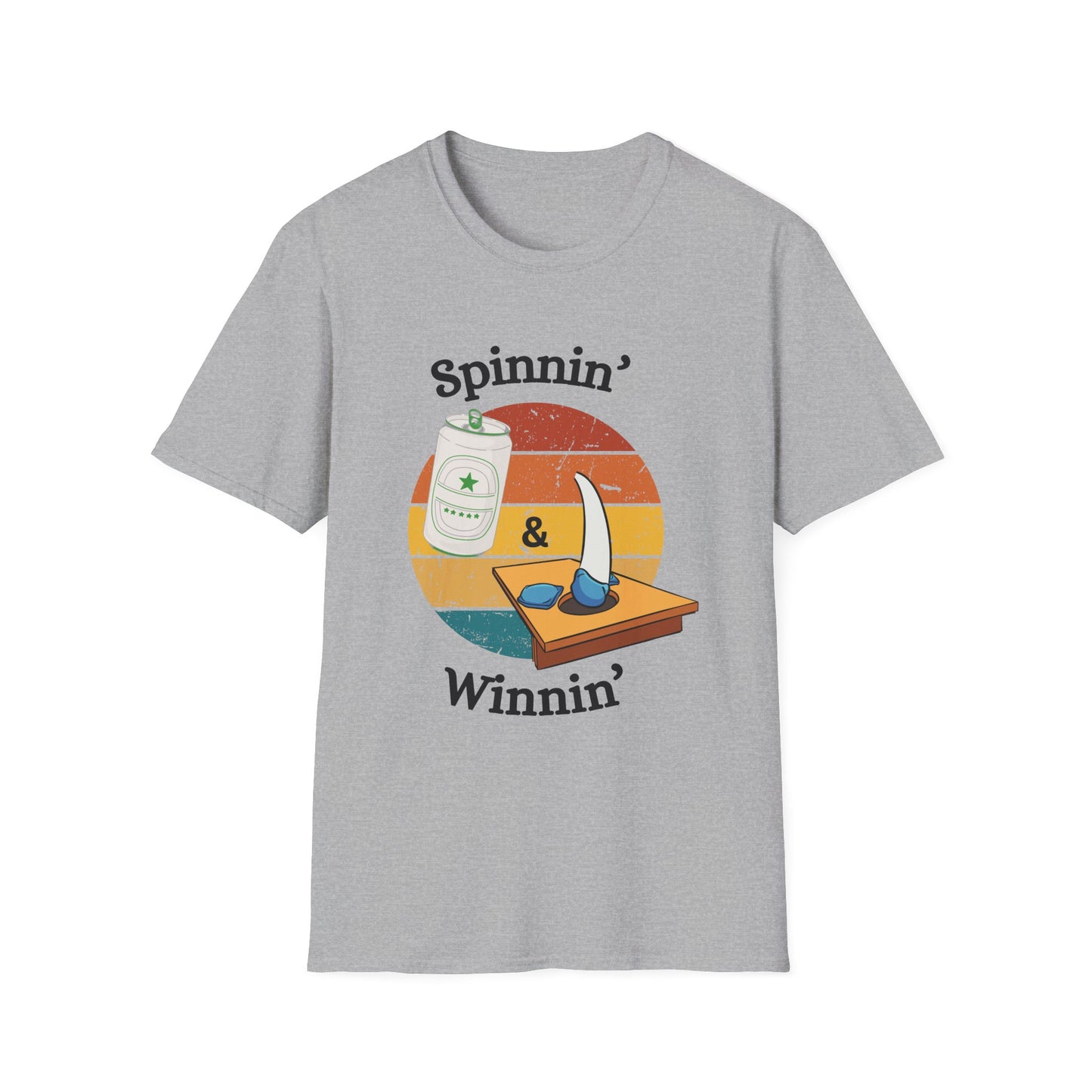 Funny spinnin & winnin Unisex Cornhole Shirt