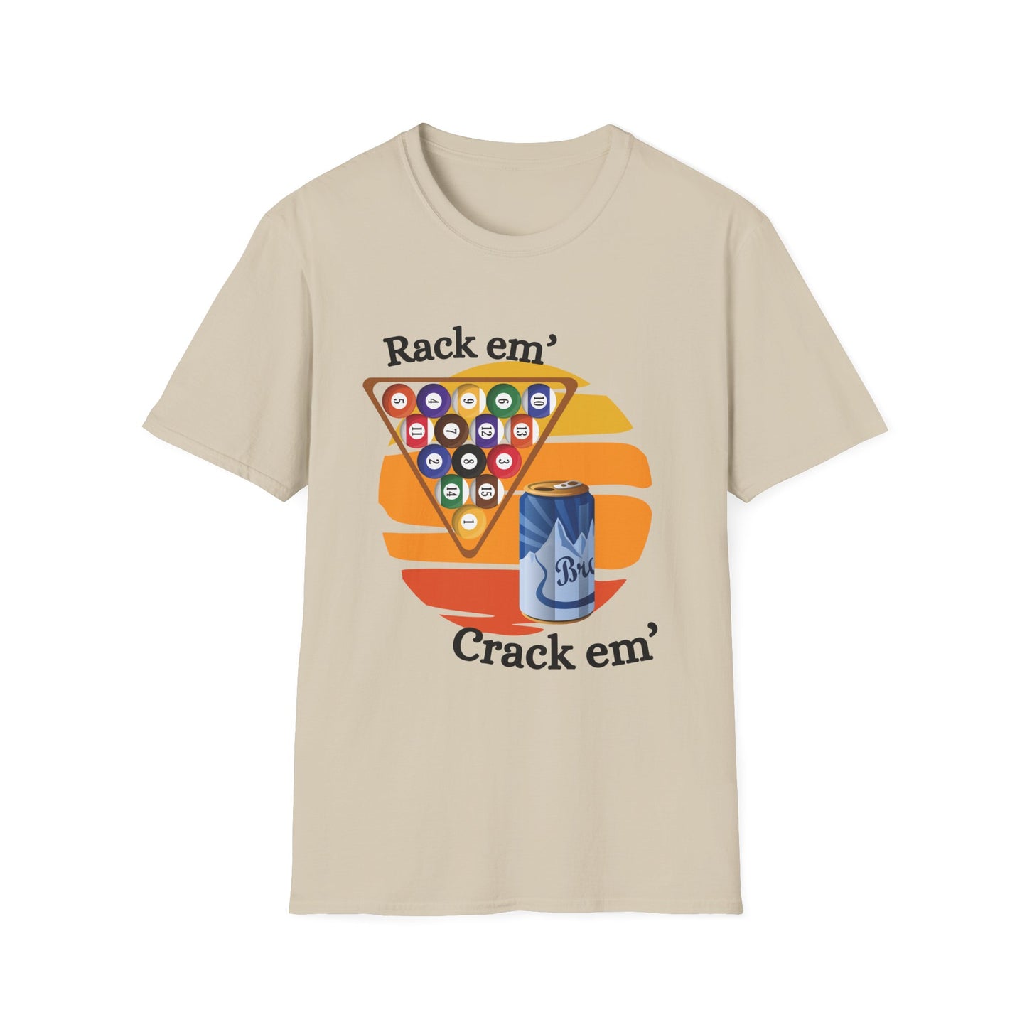 Funny rack em & crack em Unisex Billiards/Pool Shirt