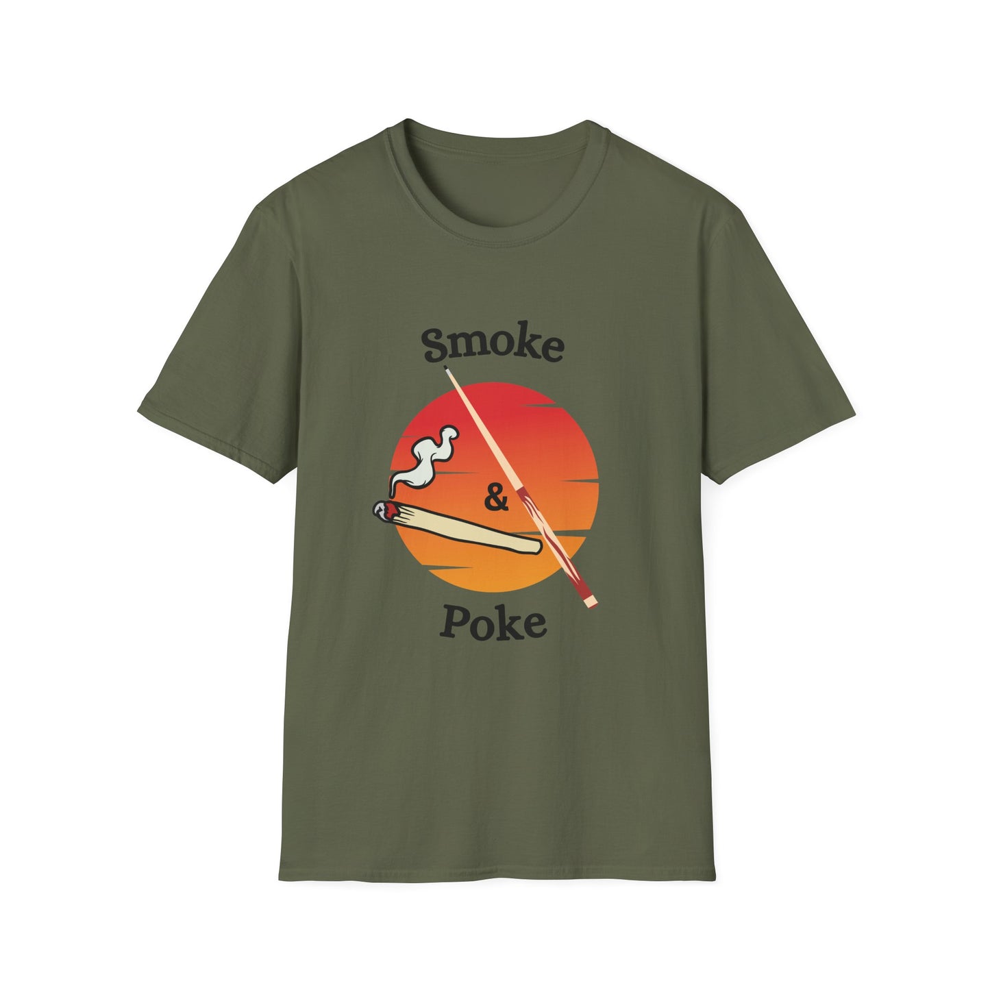 Funny smoke & poke Unisex Billiards/Pool Shirt