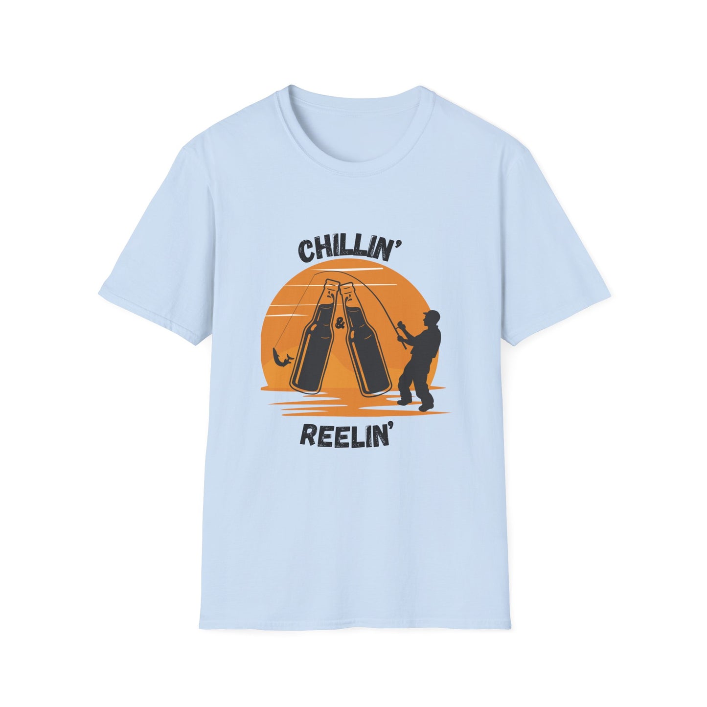 Funny chillin & reelin Unisex Fishing Shirt