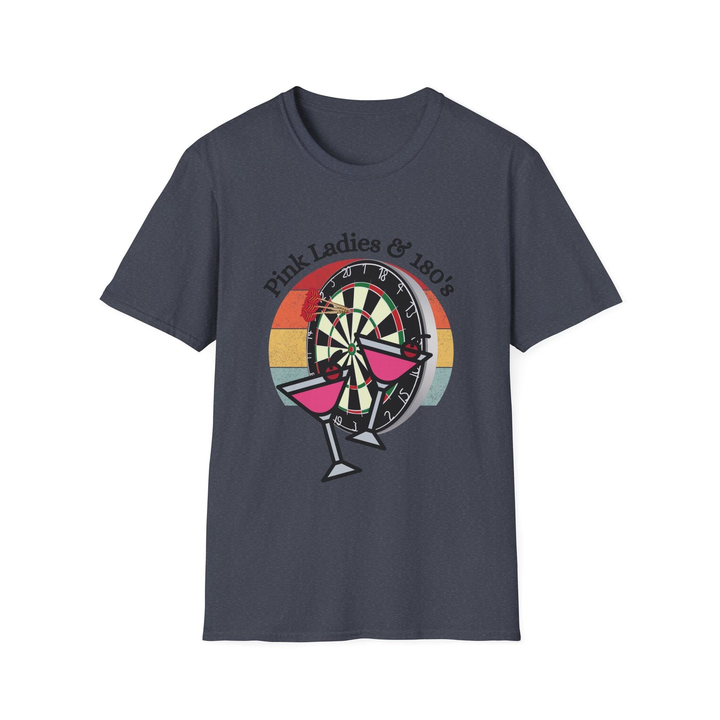 Funny pink ladies & 180s Unisex Darts Shirt