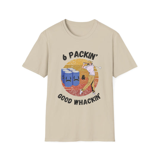 Funny 6 packin good whackin Unisex Golf Shirt