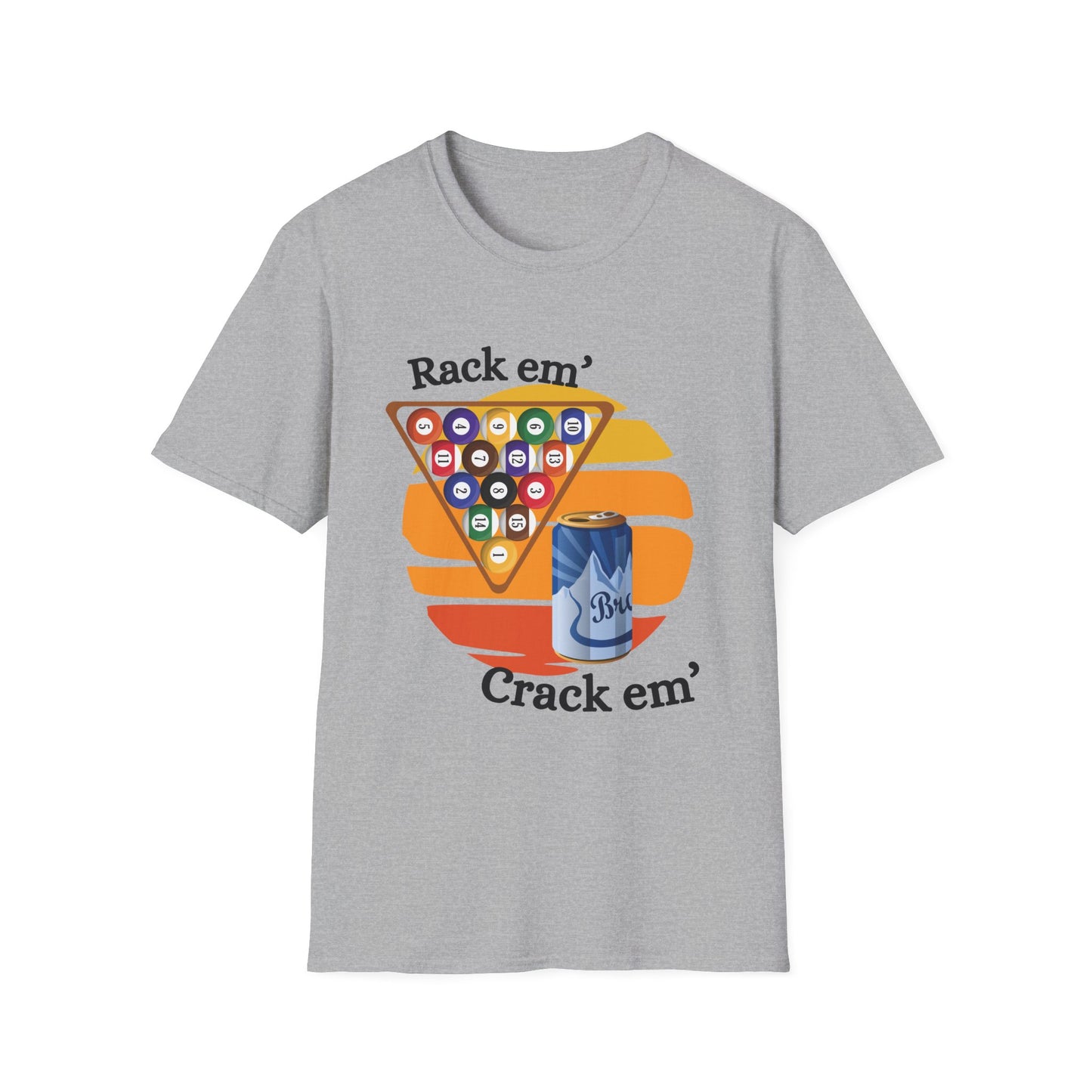 Funny rack em & crack em Unisex Billiards/Pool Shirt