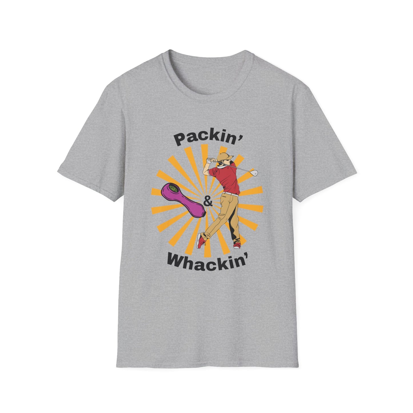 Funny packin & whackin Unisex Golf Shirt