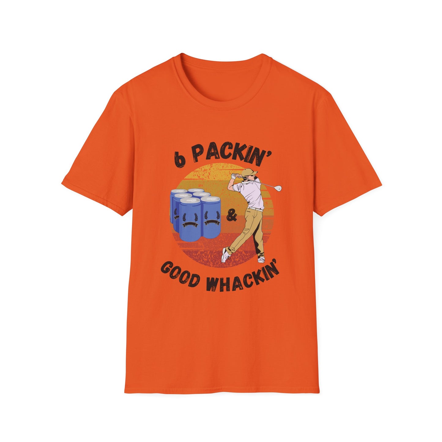 Funny 6 packin good whackin Unisex Golf Shirt