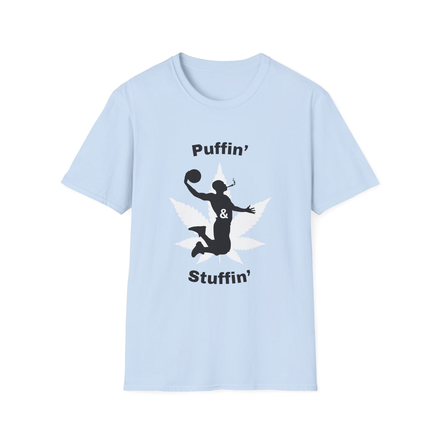 Funny puffin & stuffin Unisex Basketball Shirt