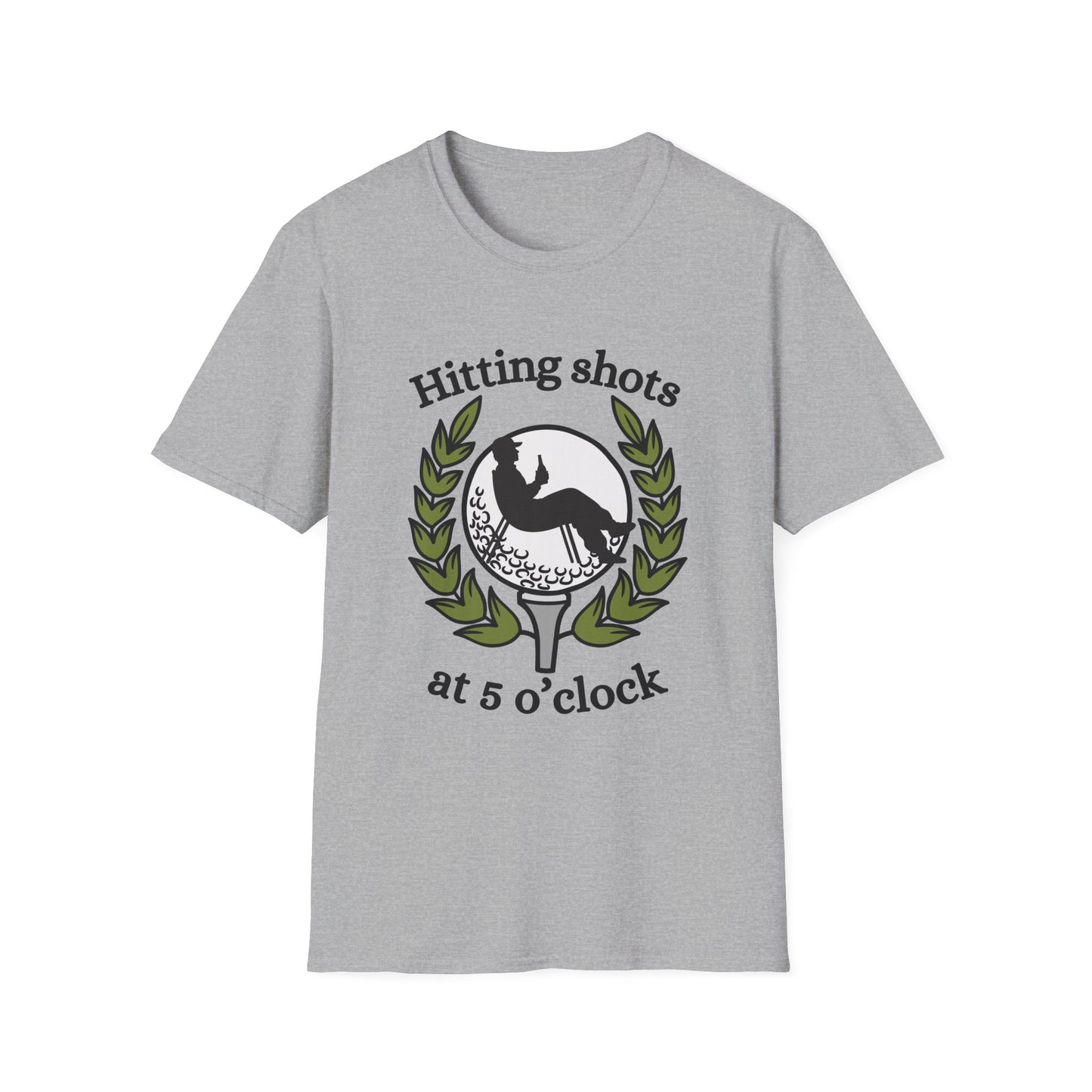 Funny hitting shots at 5 o'clock Unisex Golf Shirt