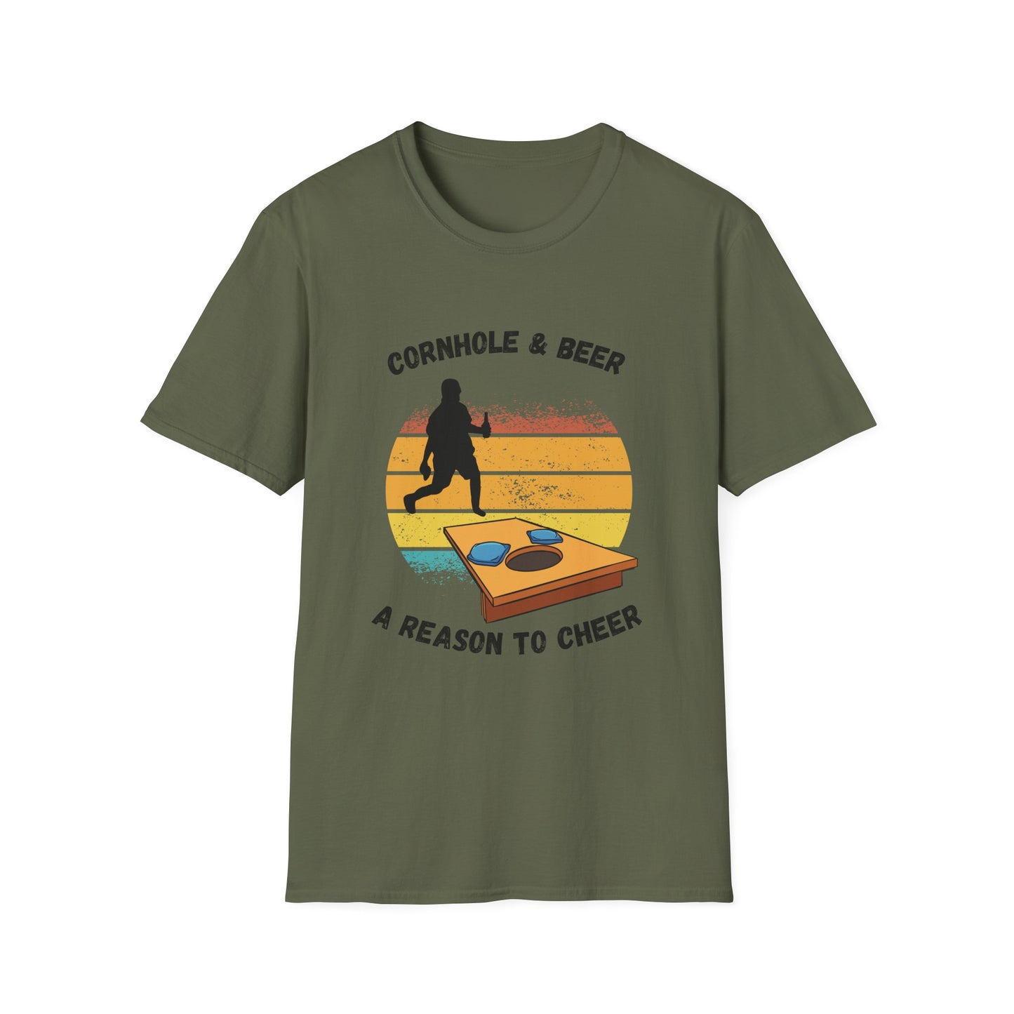 Funny cornhole & beer Unisex Cornhole Shirt