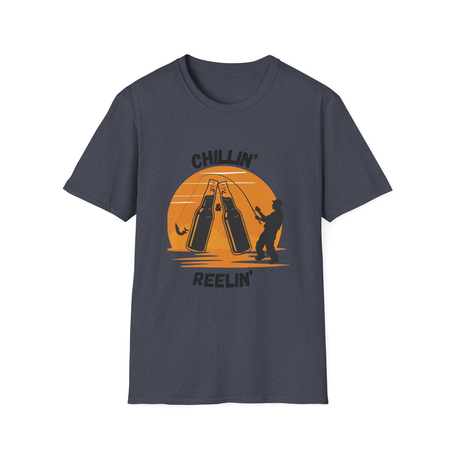 Funny chillin & reelin Unisex Fishing Shirt