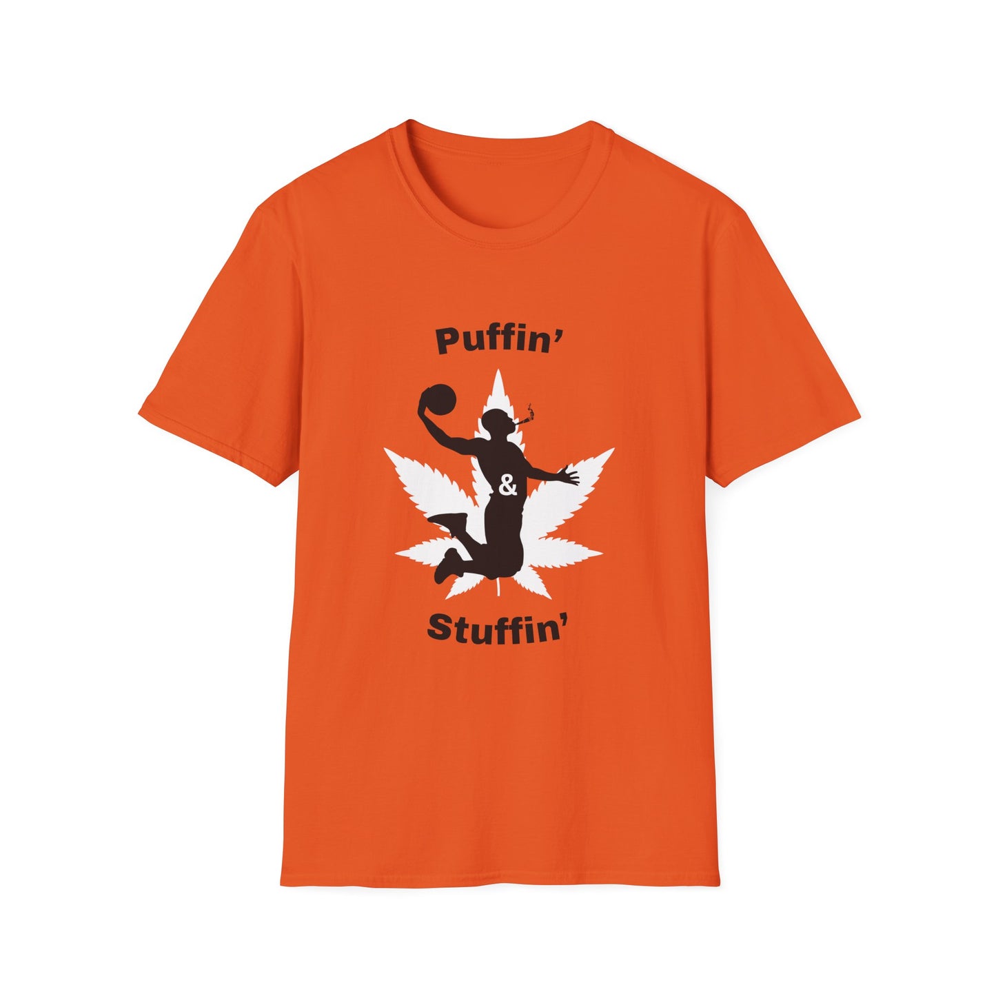 Funny puffin & stuffin Unisex Basketball Shirt