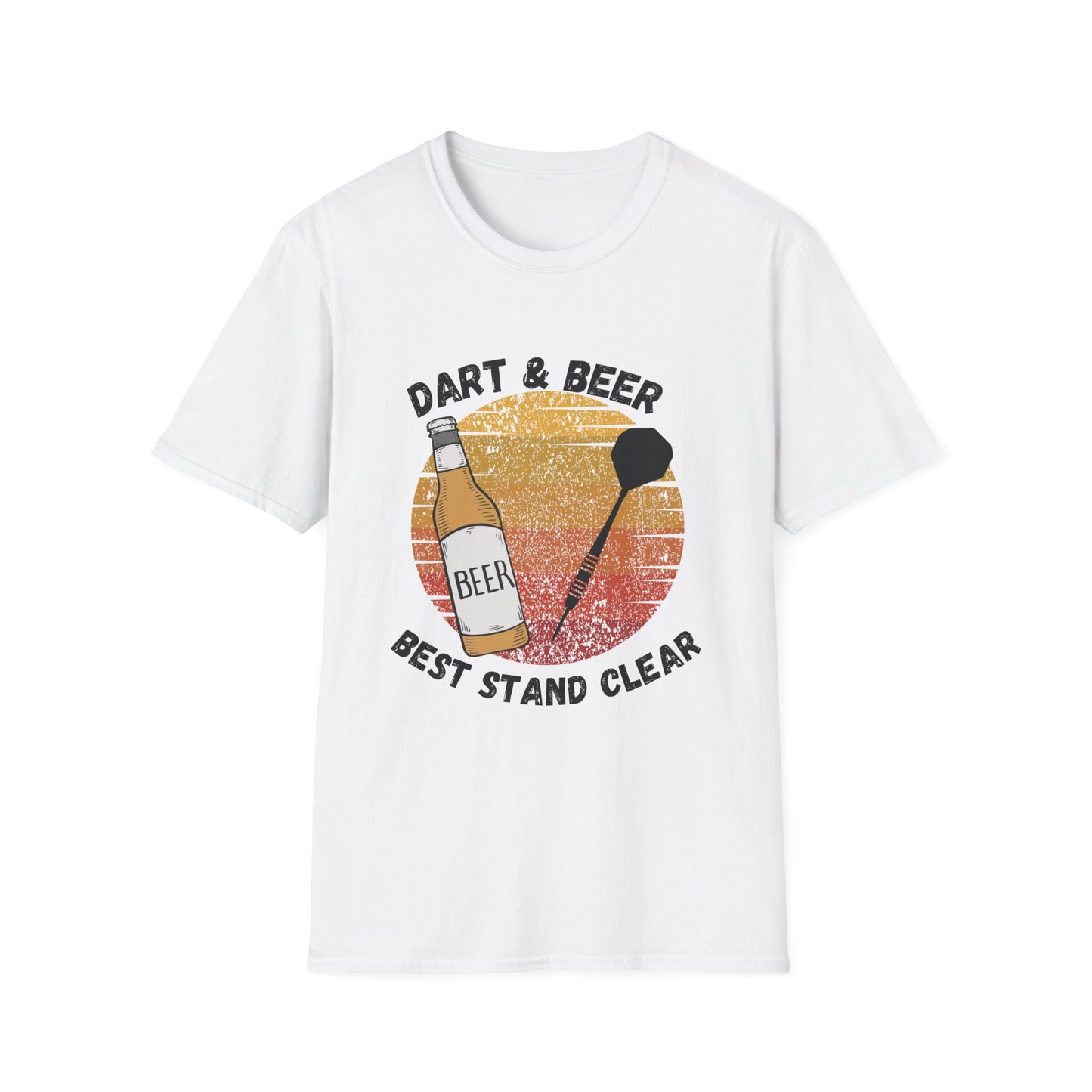 Funny darts & beer best stand clear Unisex Darts Shirt